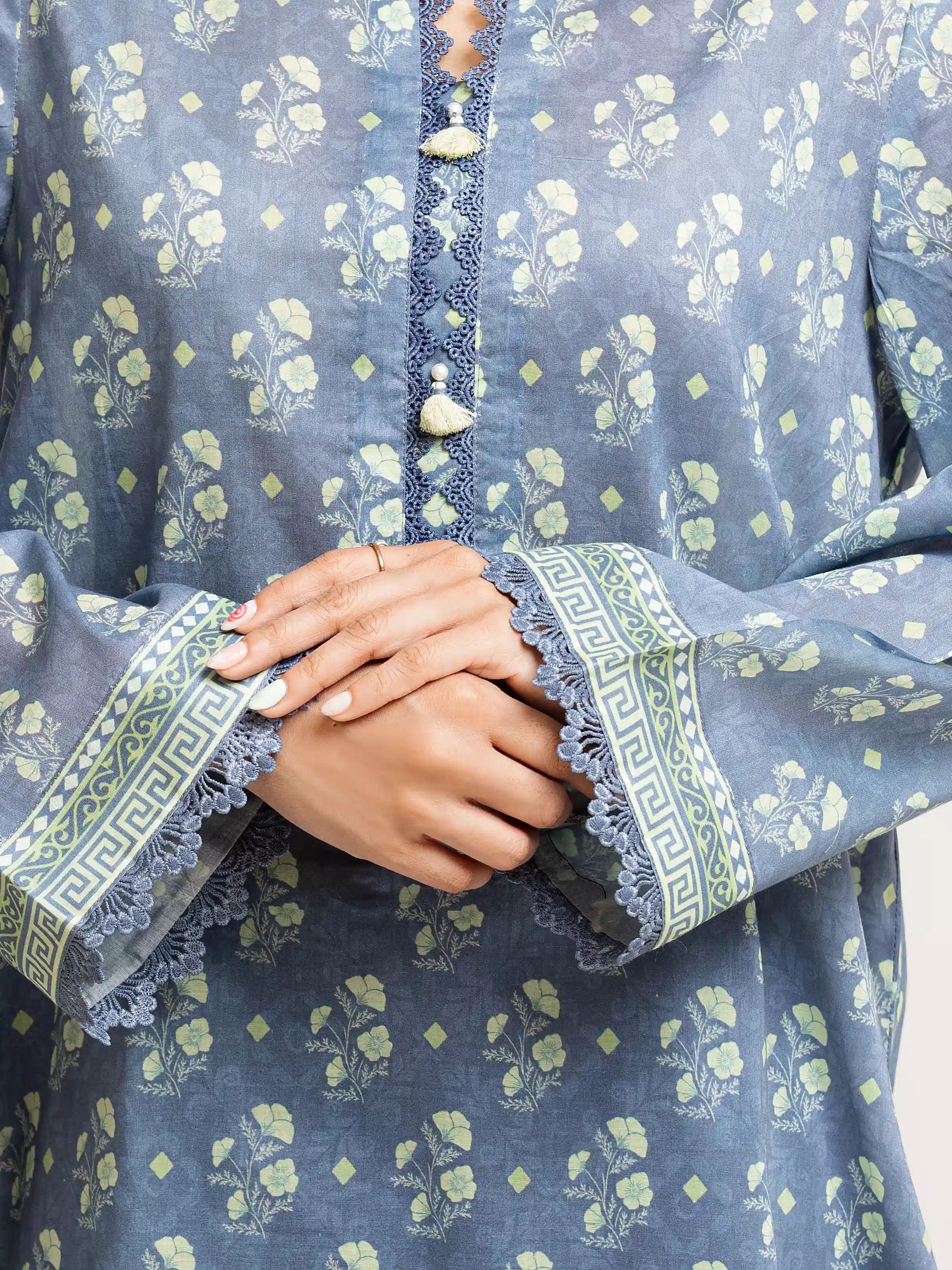 Printed Lawn Suit - EWU6A1-36544-3P - Image 3