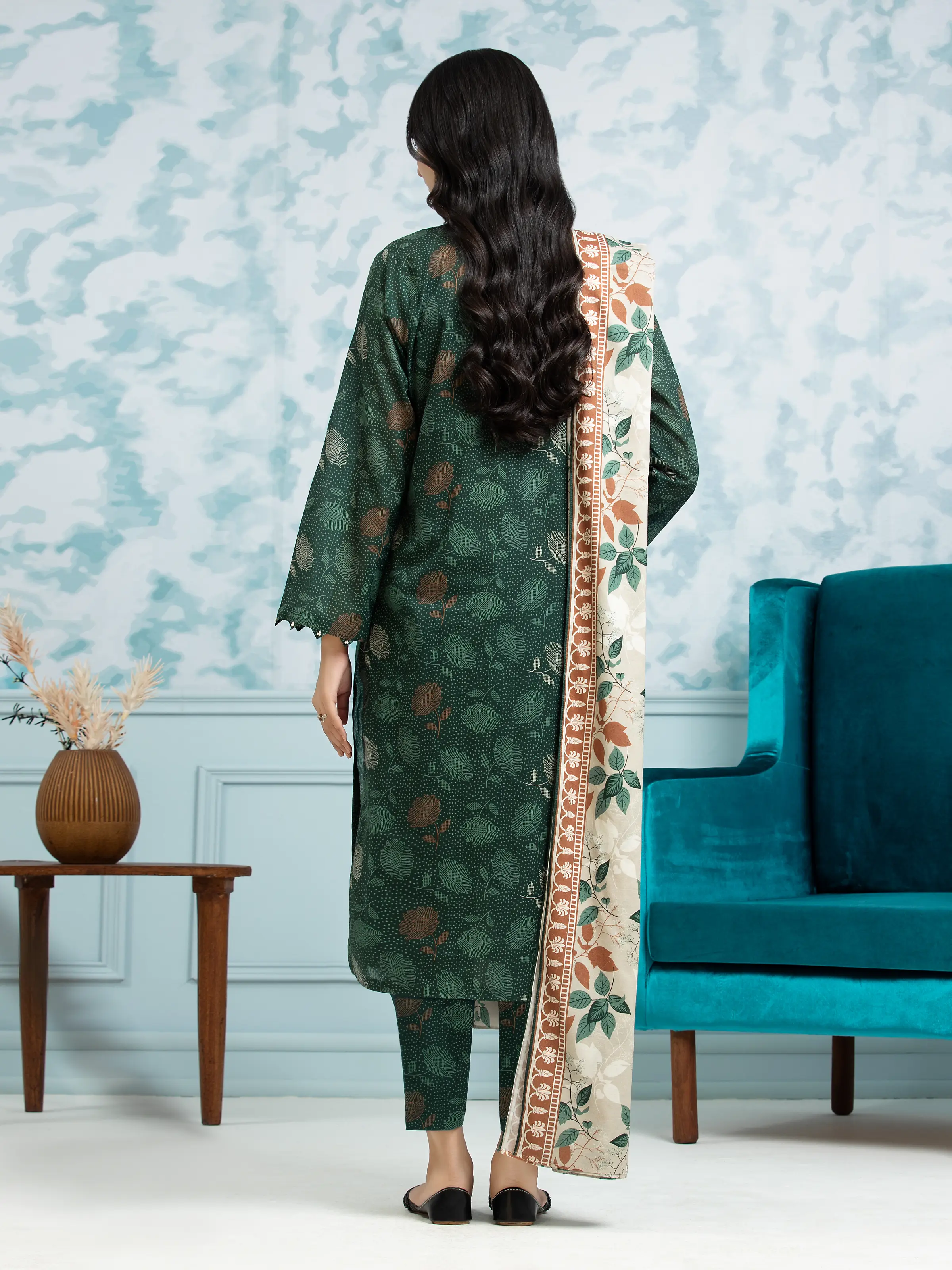 Printed Khaddar Suit - EWU24A3-29712-3P - Image 2
