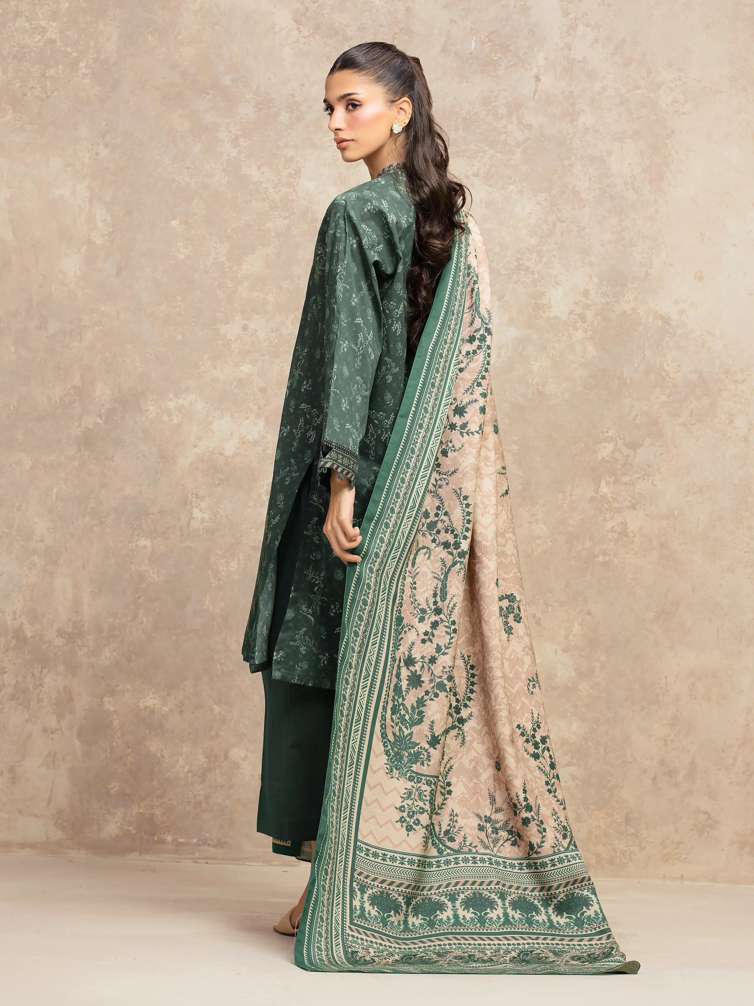 Printed Khaddar Suit - EWU5M3-030-3P - Image 6