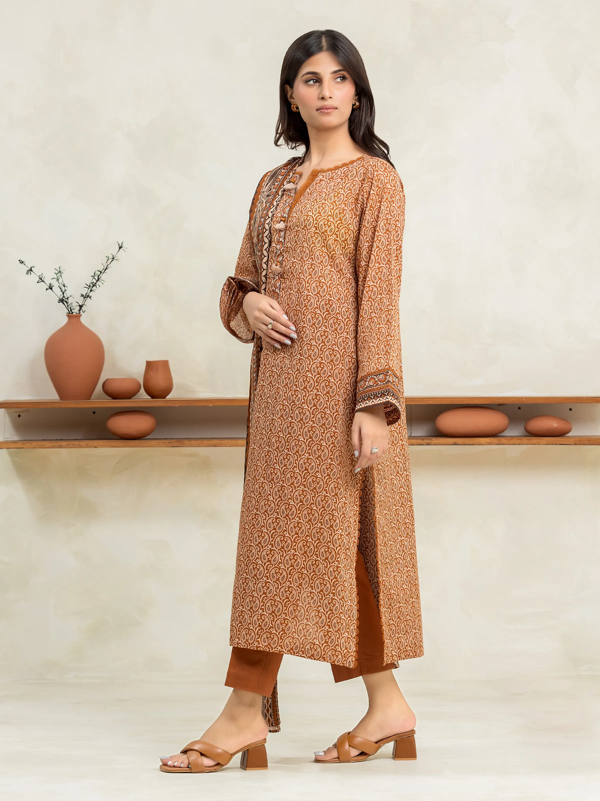 Printed Cambric Suit - EWU24A2-29261-3P - Image 2