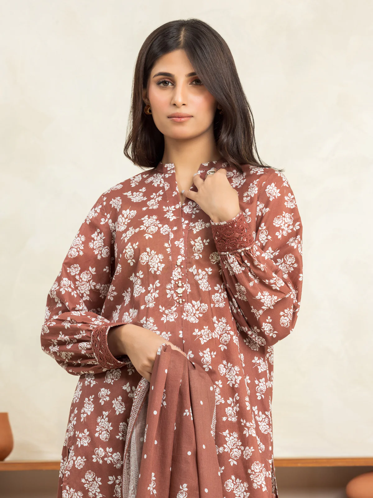 Printed Cambric Shirt Trouser - EWU24A2-29025ST