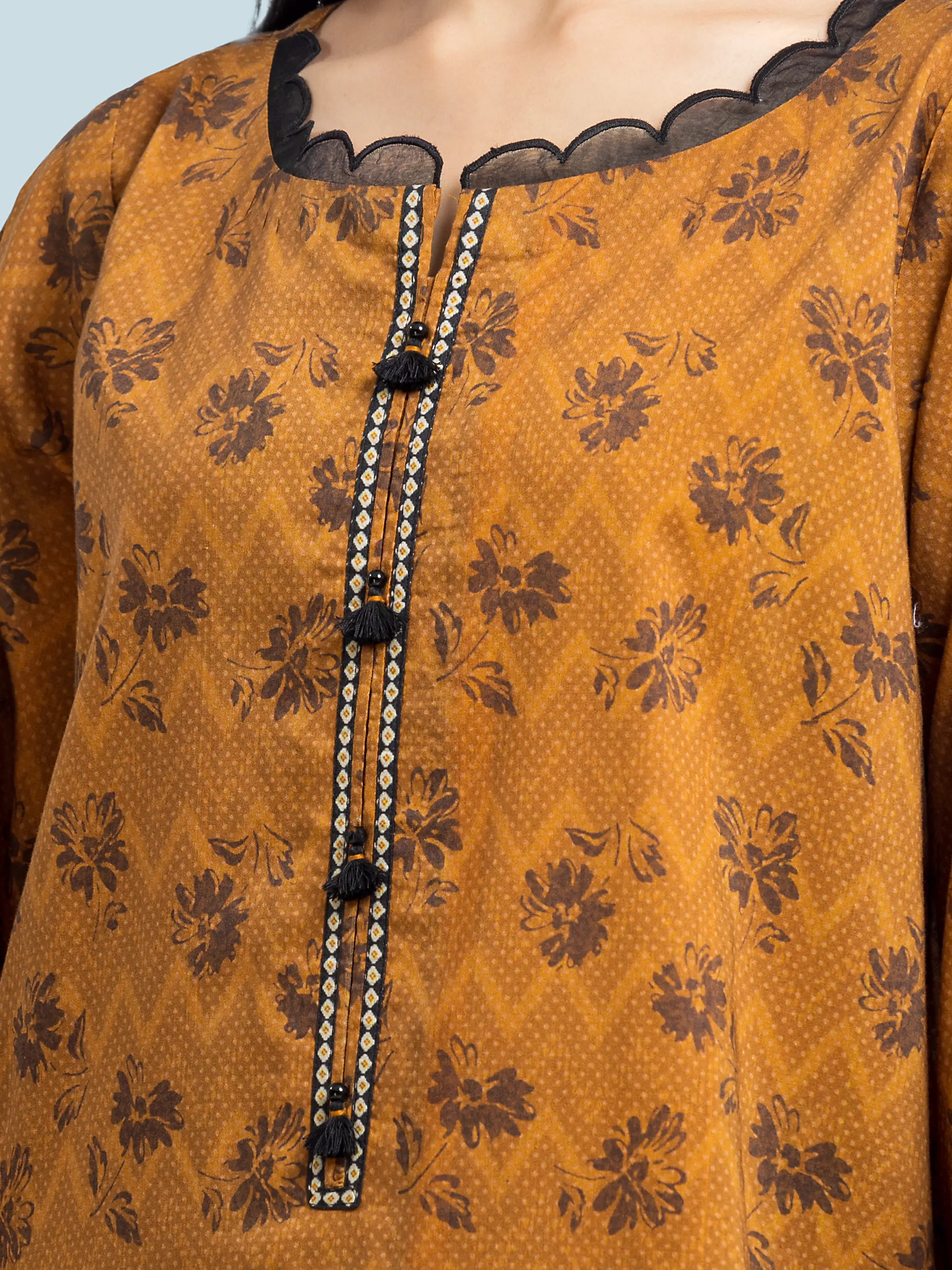 Printed Khaddar Suit - EWU24A3-29578-3P - Image 4