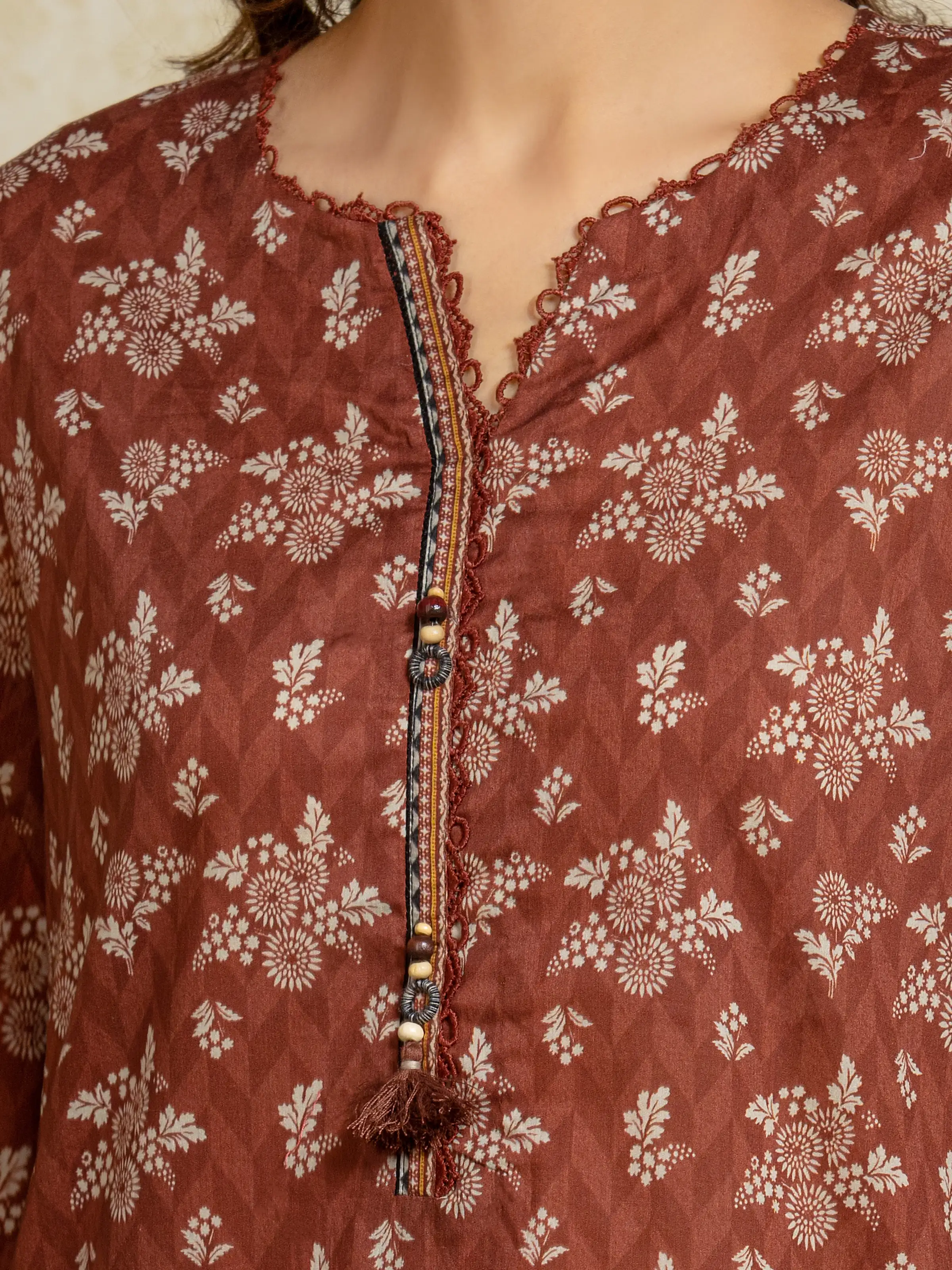 Printed Khaddar Suit - EWU5A3-35936-3P - Image 4