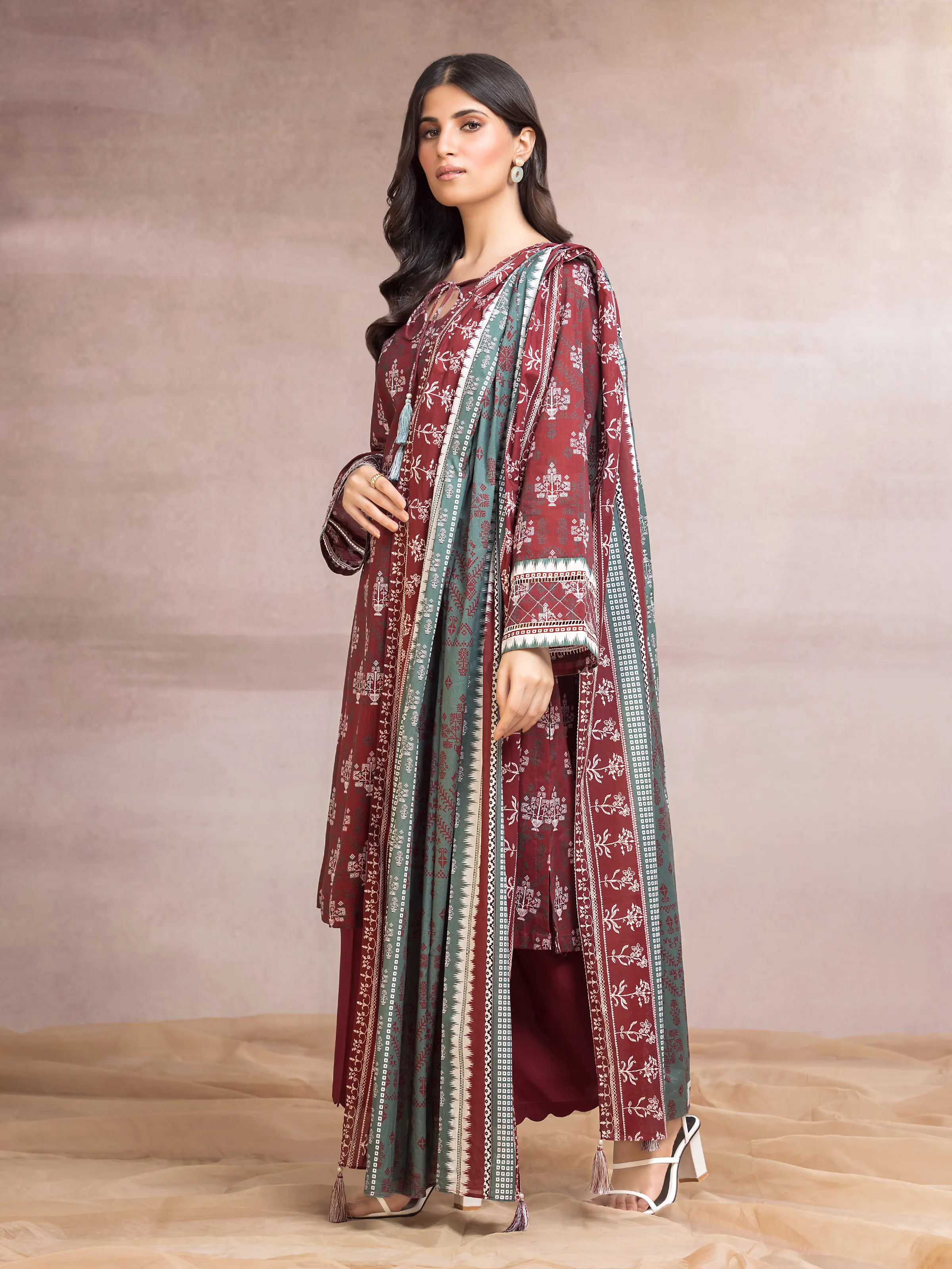 Printed Khaddar Suit - EWU24A3-27095-3P - Image 2