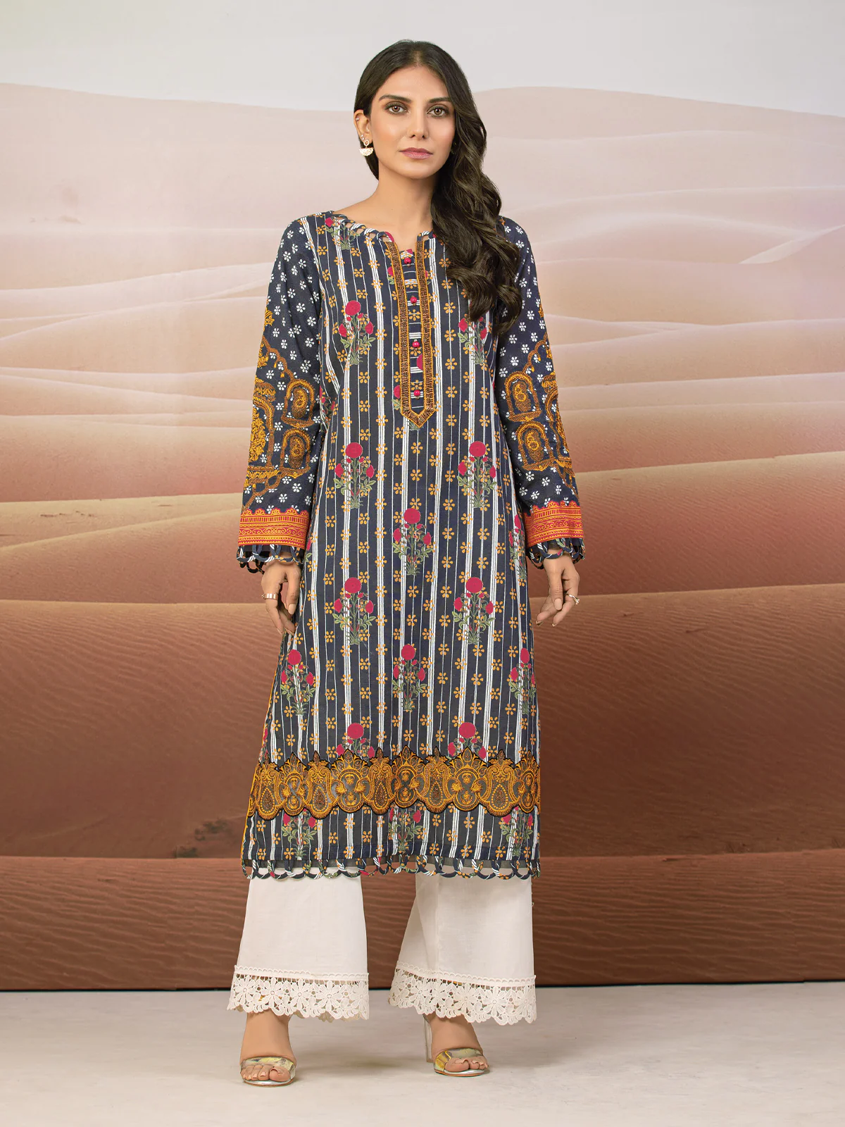 Embroidered Cotton Shirt - EWU22V9-25043A