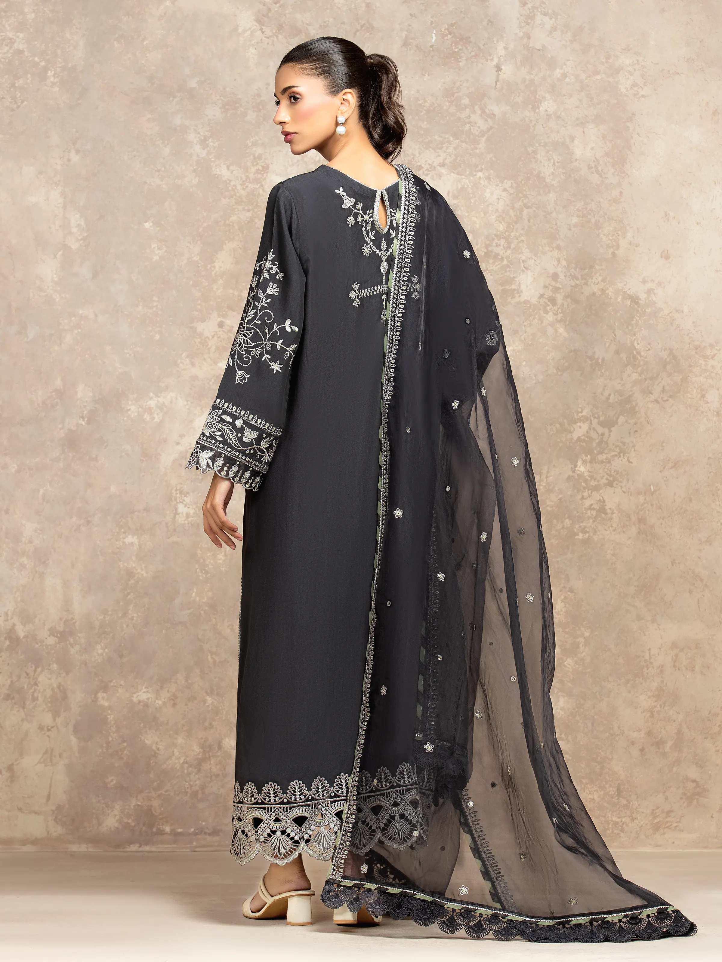 Embroidered Viscose Suit - EWU5V19-32047-3P - Image 6