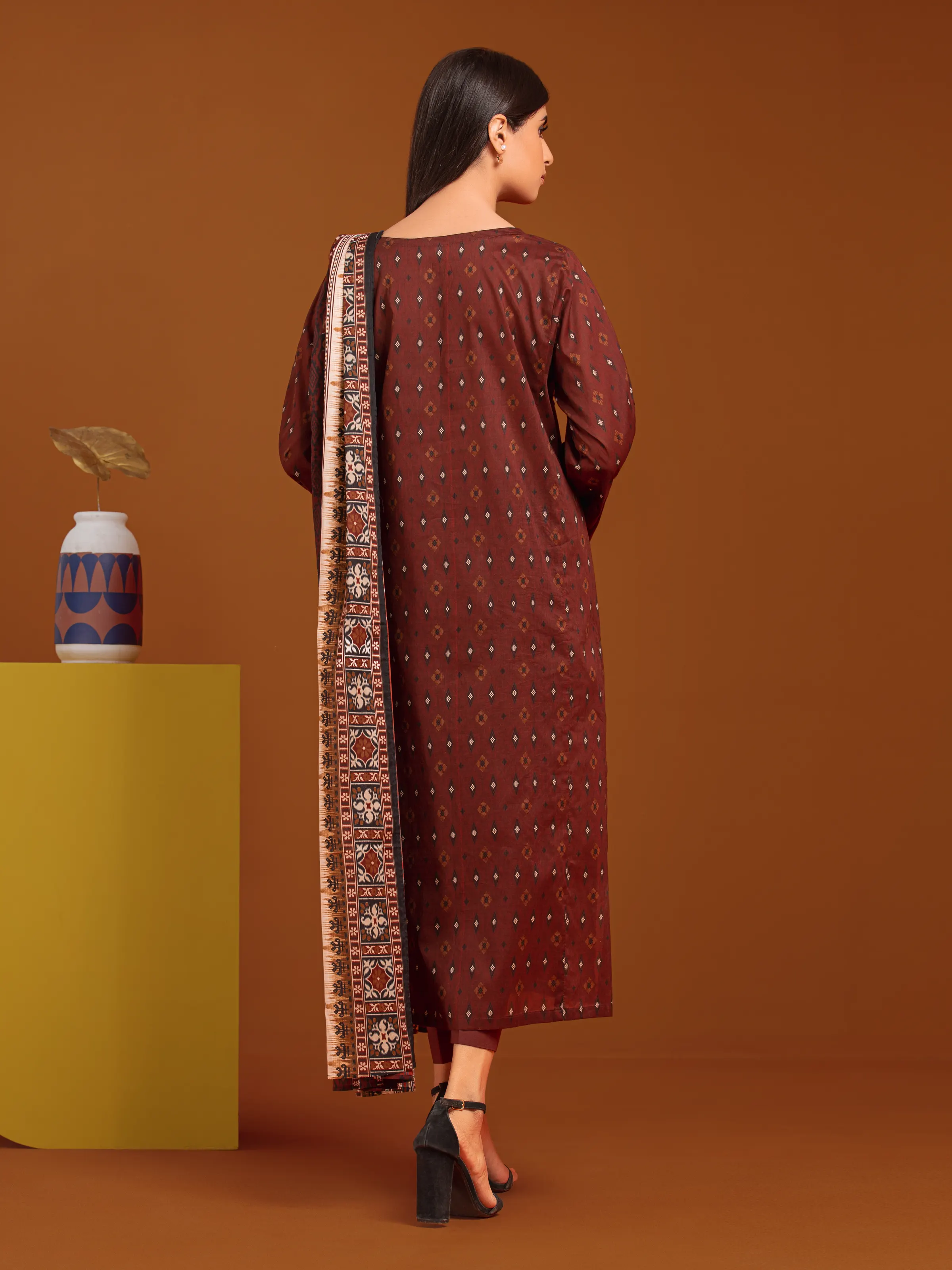 Printed Khaddar Suit - EWU24A3-27055-3P - Image 2