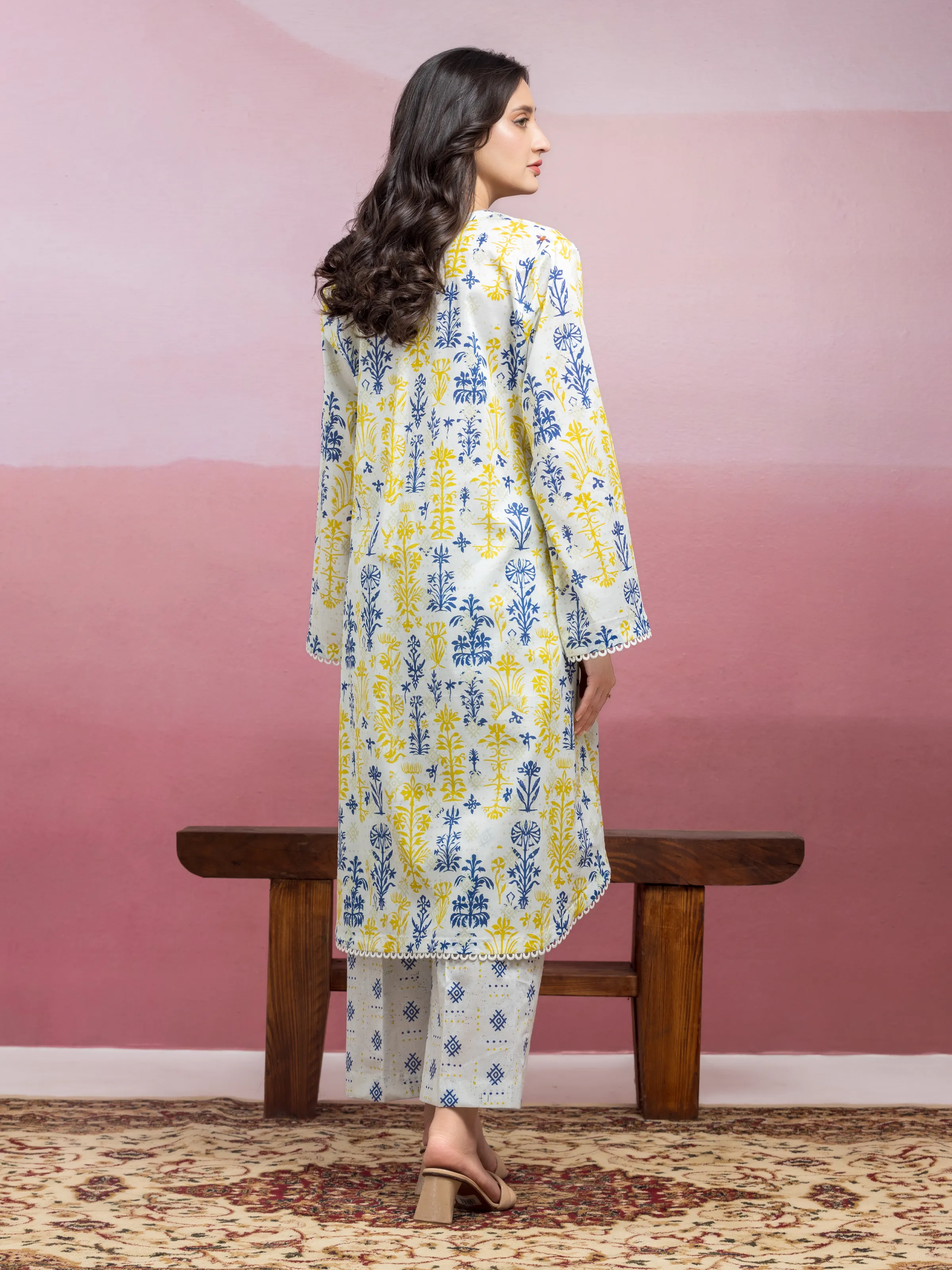 Printed Lawn Shirt Trouser - EWU5A1-35419ST - Image 2