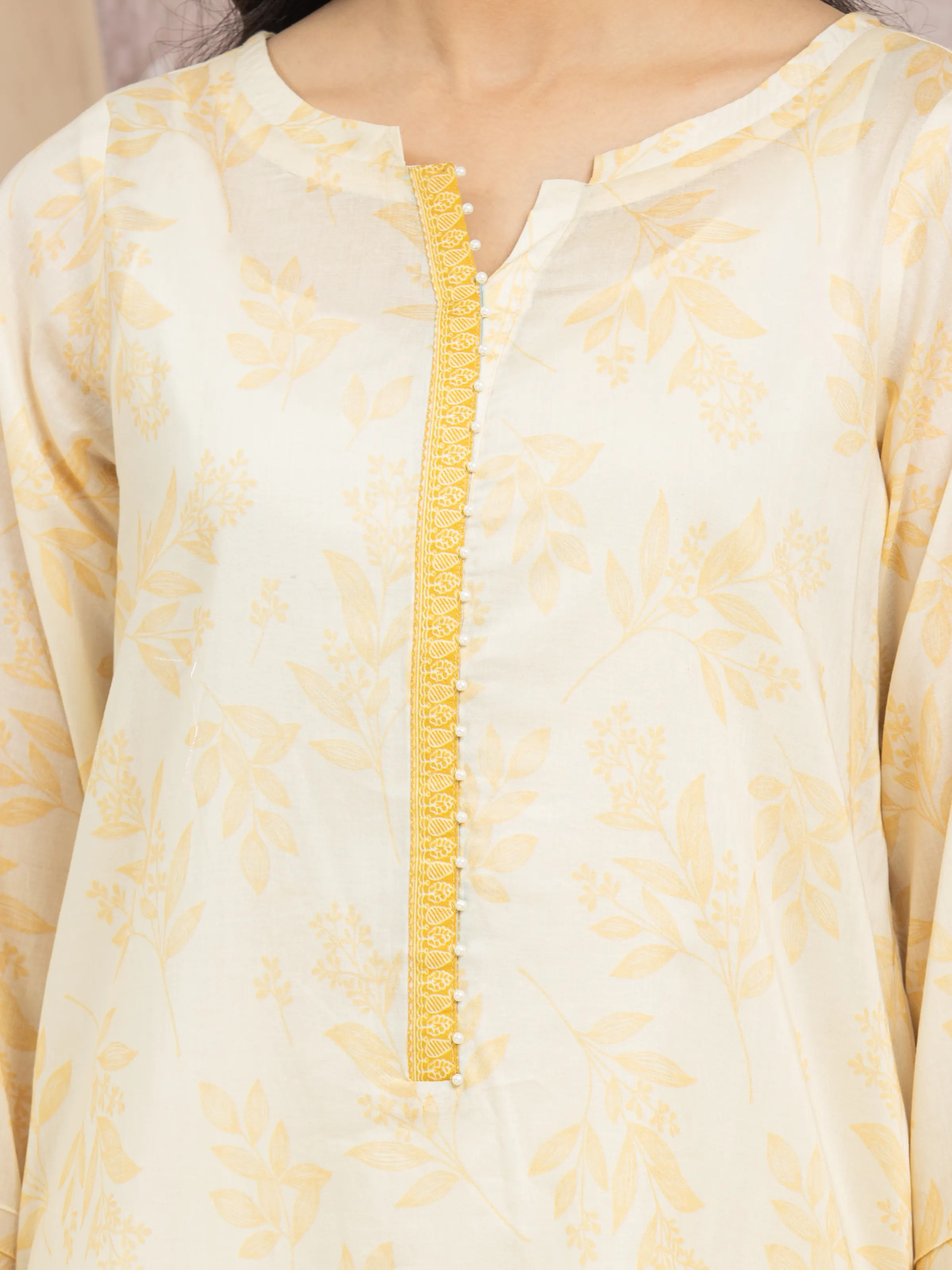 Printed Lawn Suit - EWU5A1-35201-3P - Image 4