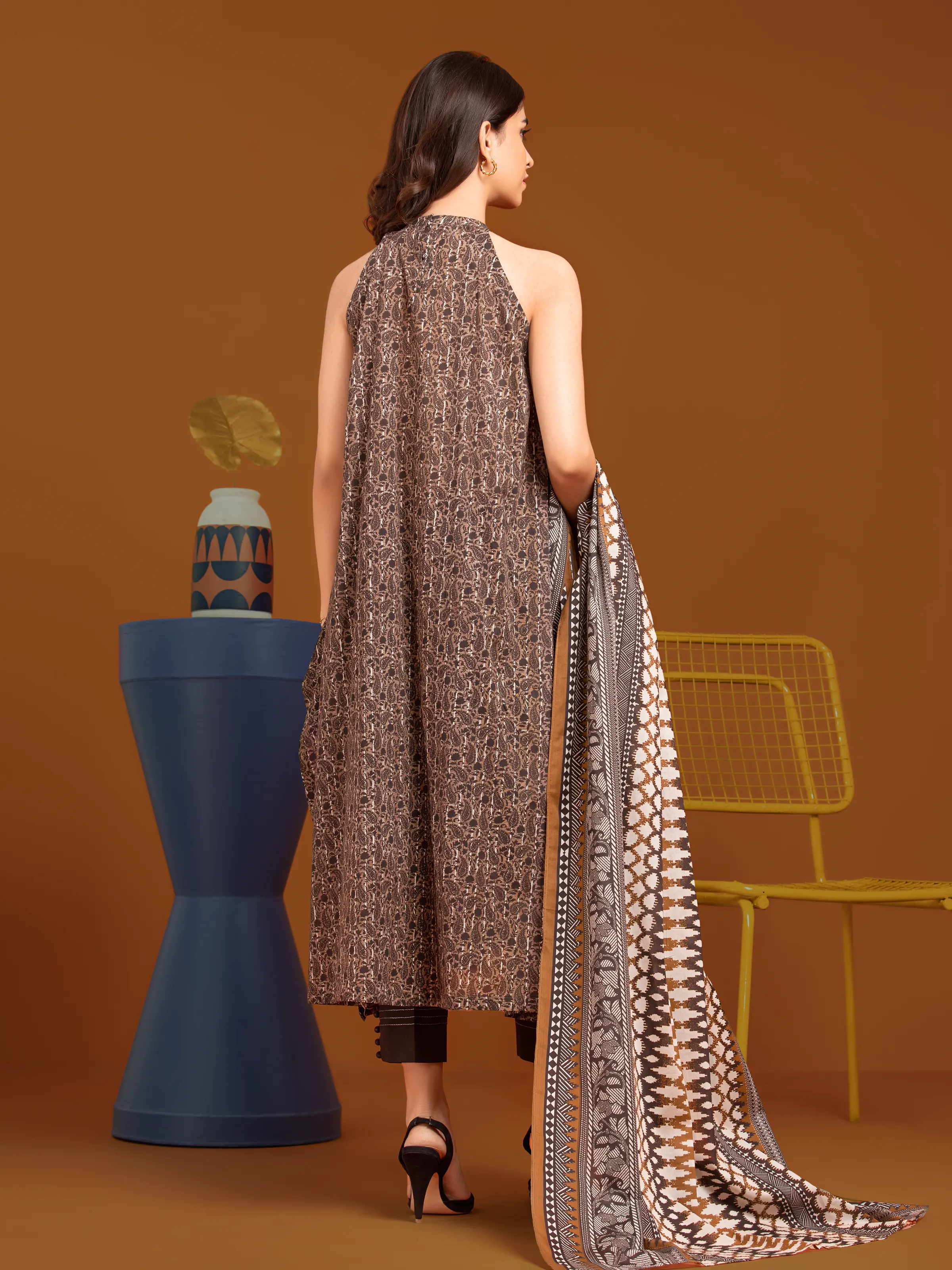 Printed Khaddar Suit - EWU24A3-27004-3P - Image 2