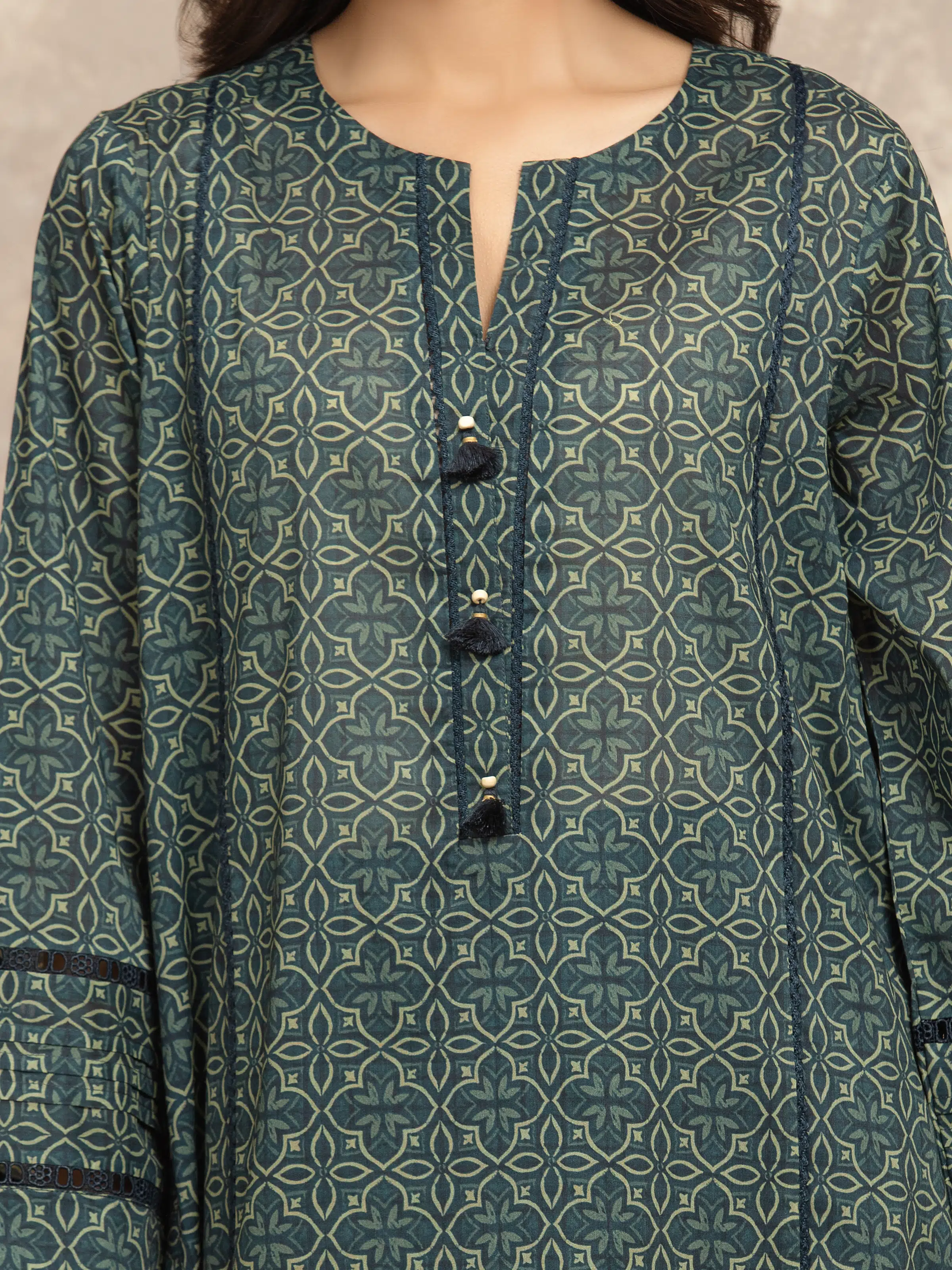 Printed Khaddar Suit - EWU5A3-36047-3P - Image 4