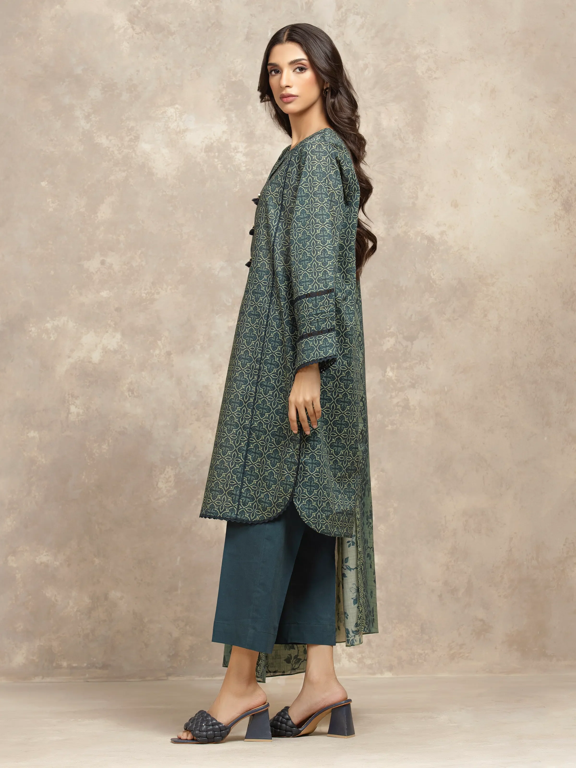 Printed Khaddar Suit - EWU5A3-36047-3P - Image 5