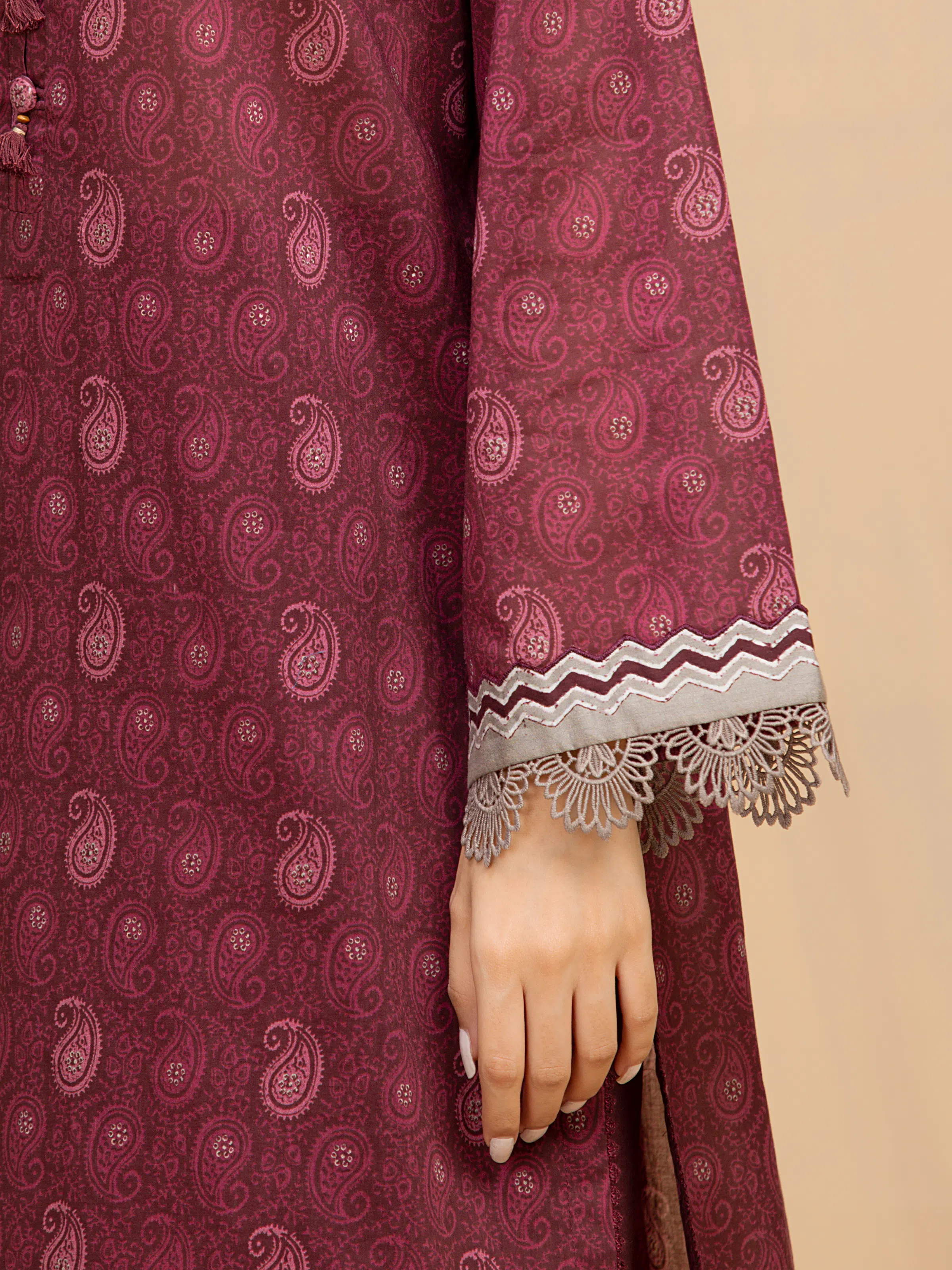 Printed Khaddar Suit - EWU5A3-35991-3P - Image 4