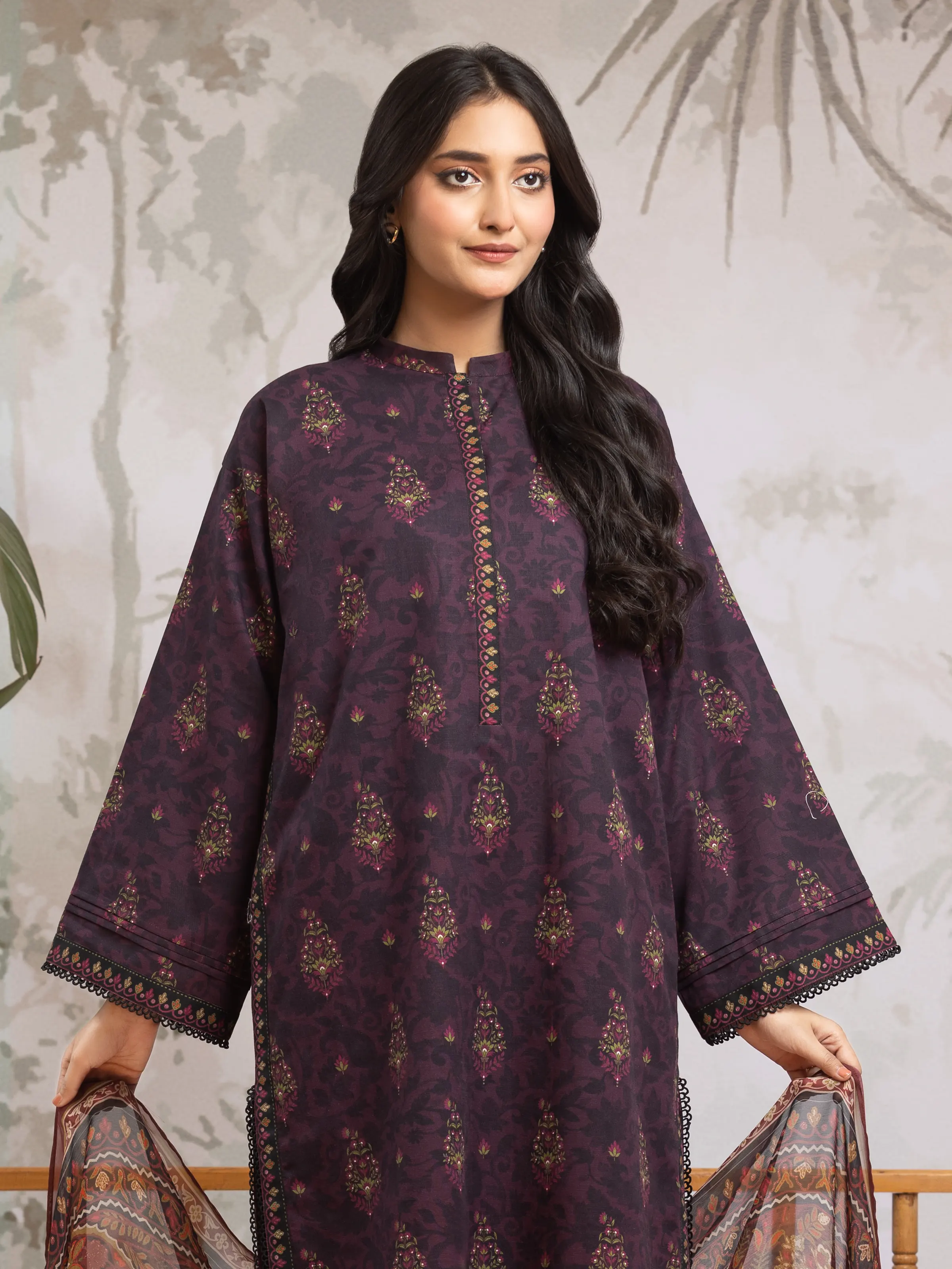 Printed Khaddar Suit - EWU24M2-171 - Image 4