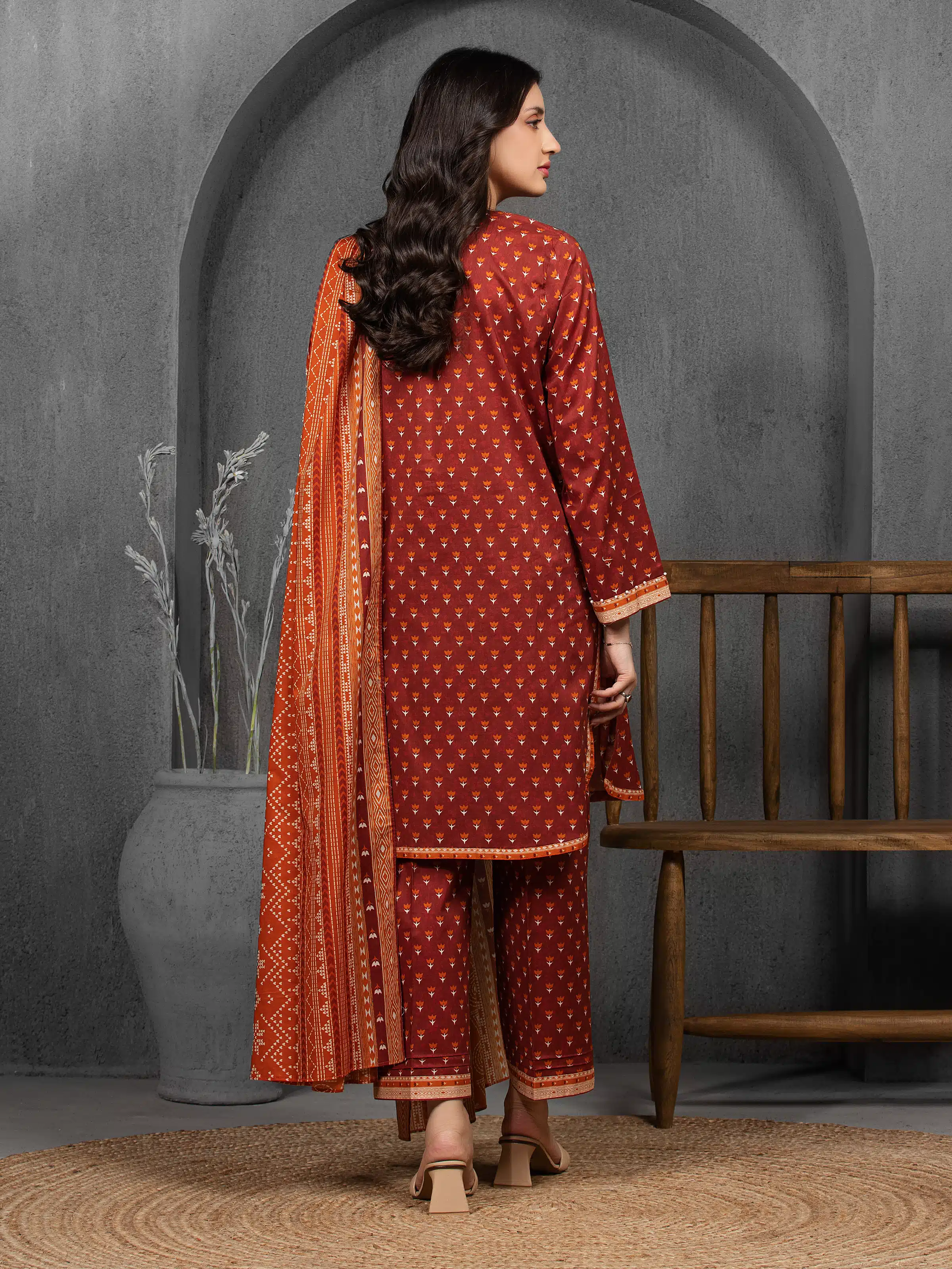 Printed Cambric Suit - EWU5A2-35847-3P - Image 6