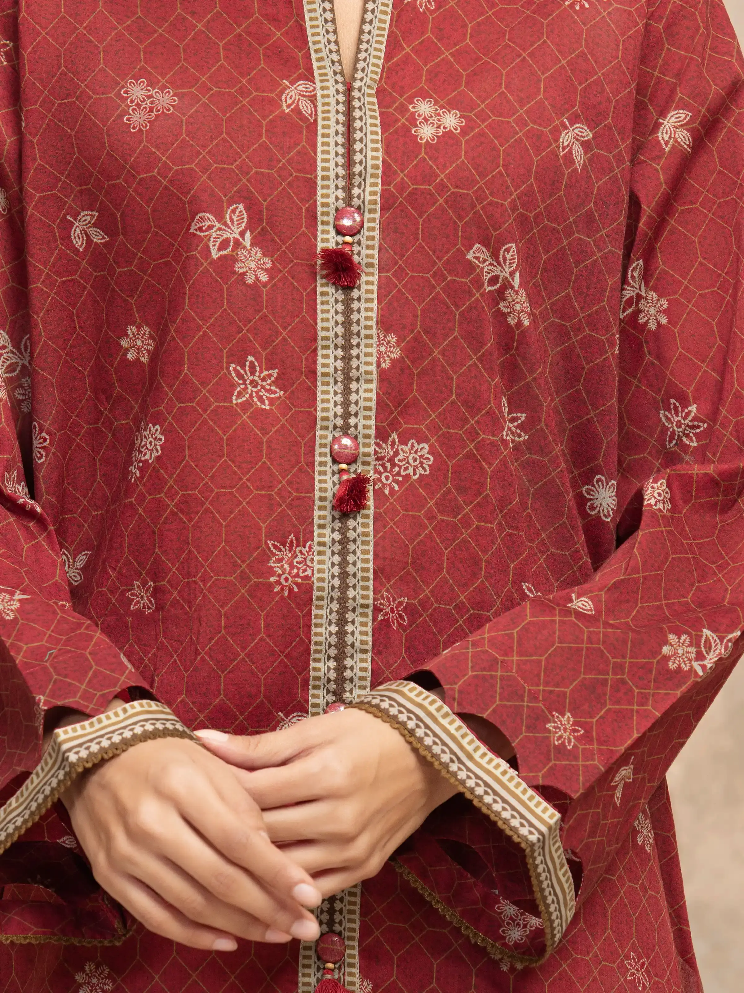 Printed Khaddar Suit - EWU5A3-36012-3P - Image 3