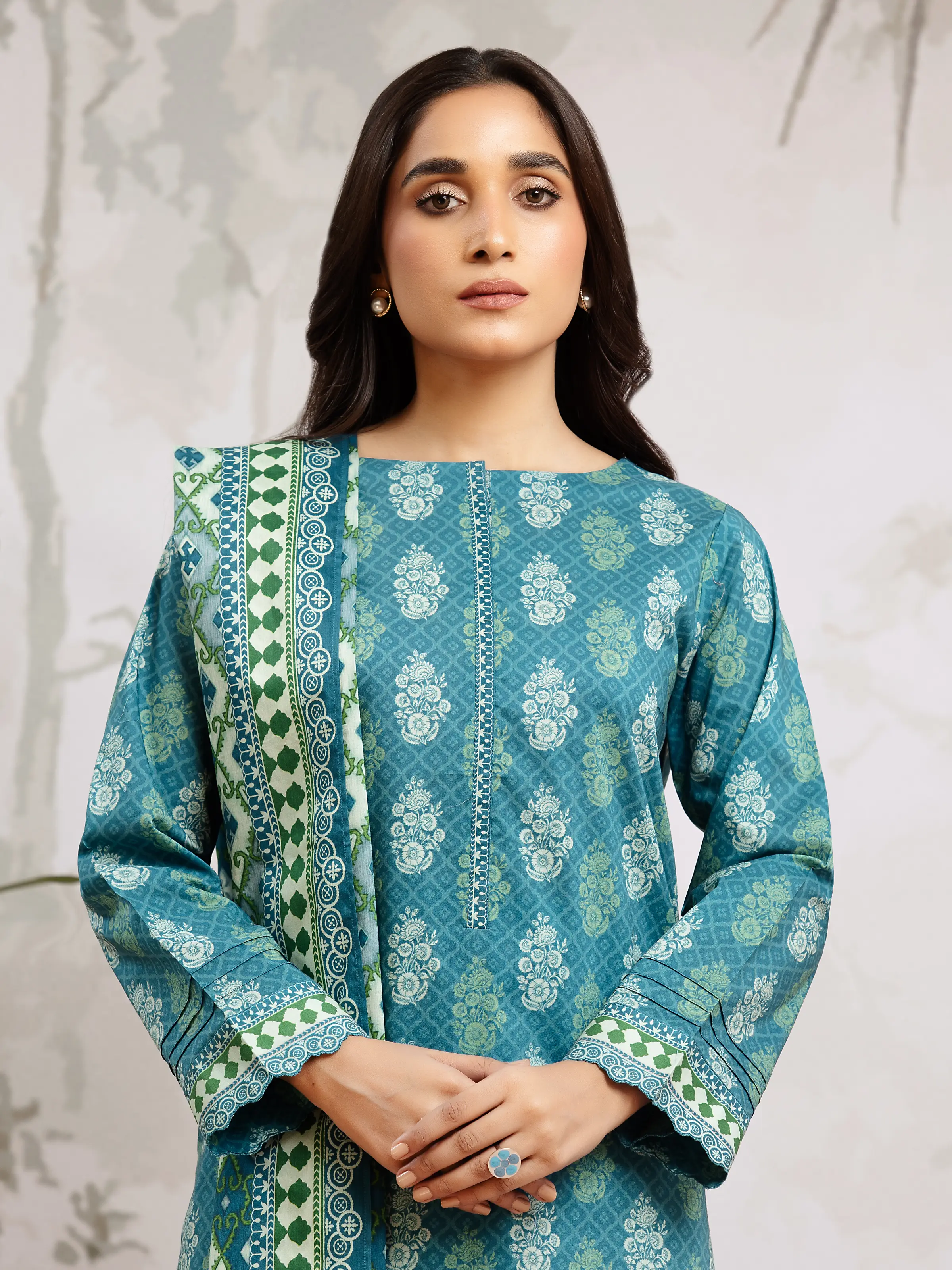 Printed Khaddar Suit - EWU24A3-29618-3P - Image 3