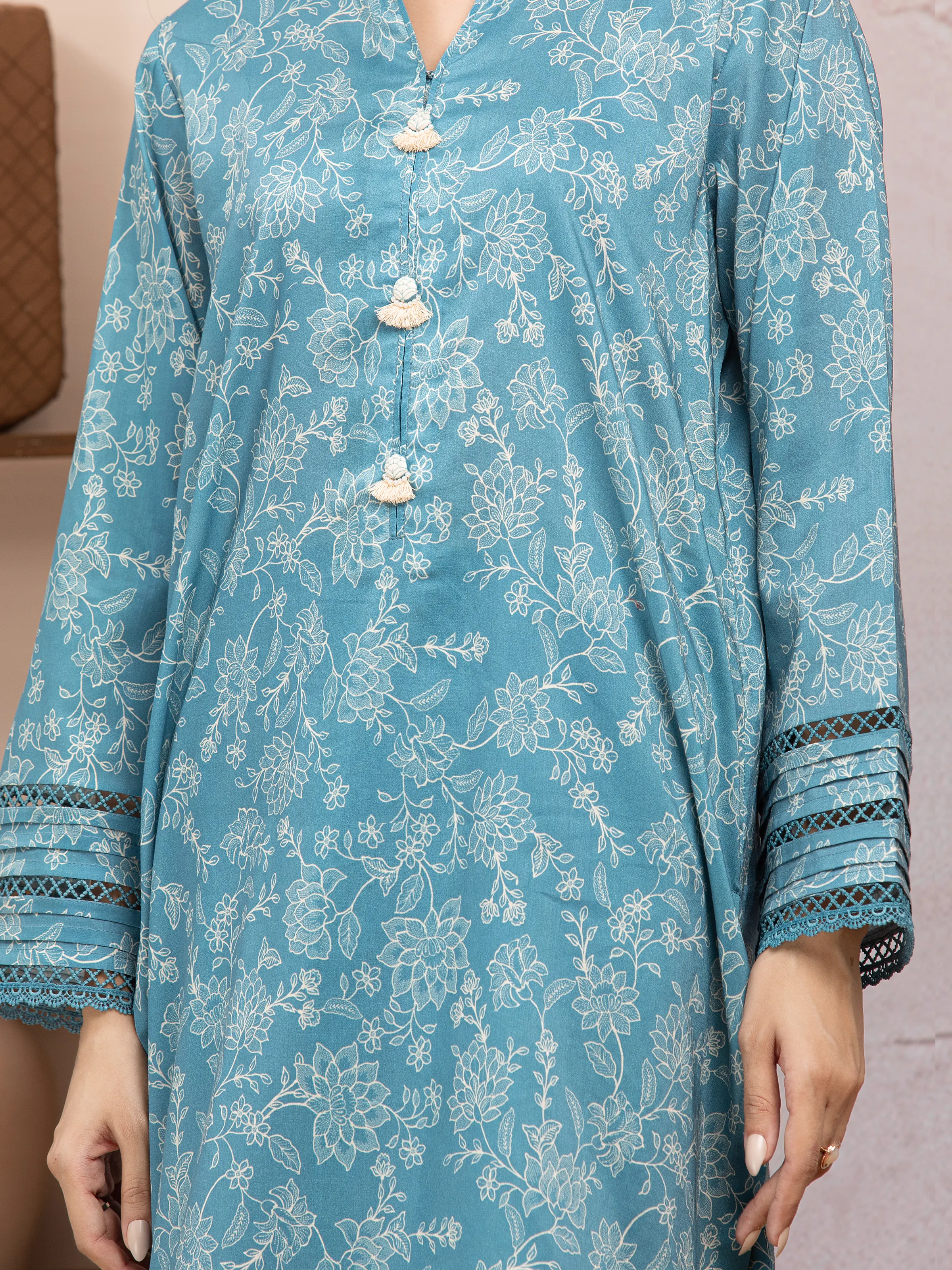 Printed Lawn Suit - EWU5A1-35000-3P - Image 4