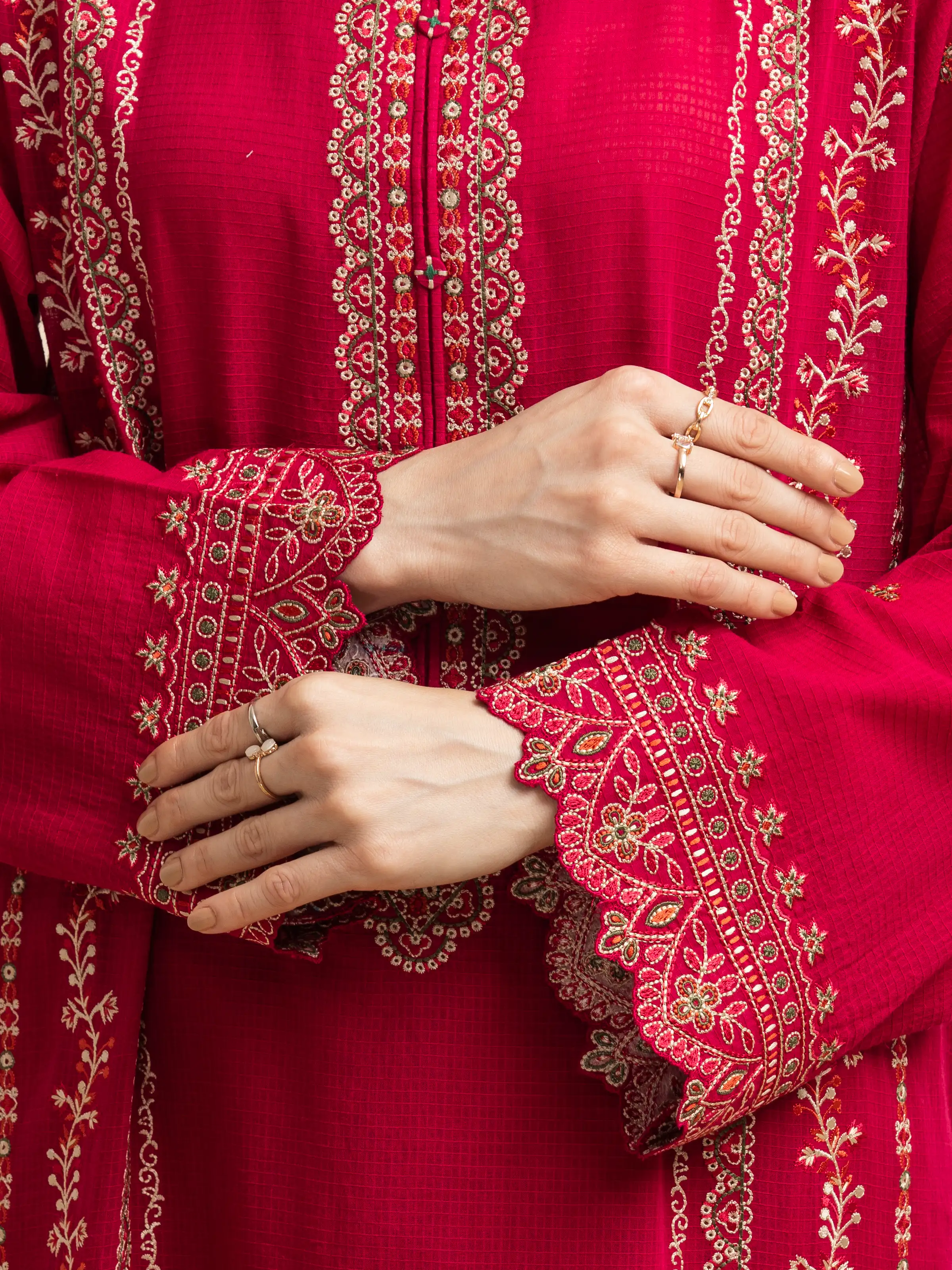 Embroidered Lawn Suit - EWU5V1-31238-3P - Image 6