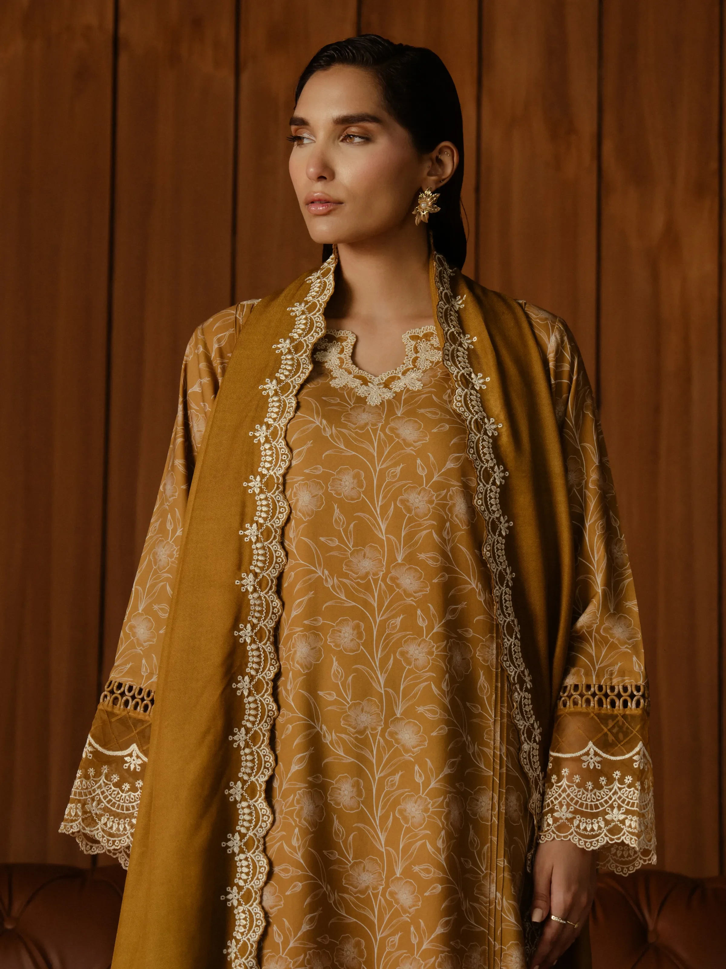 Embroidered Marina Twill Suit - EWU24V14-30178-3P - Image 6
