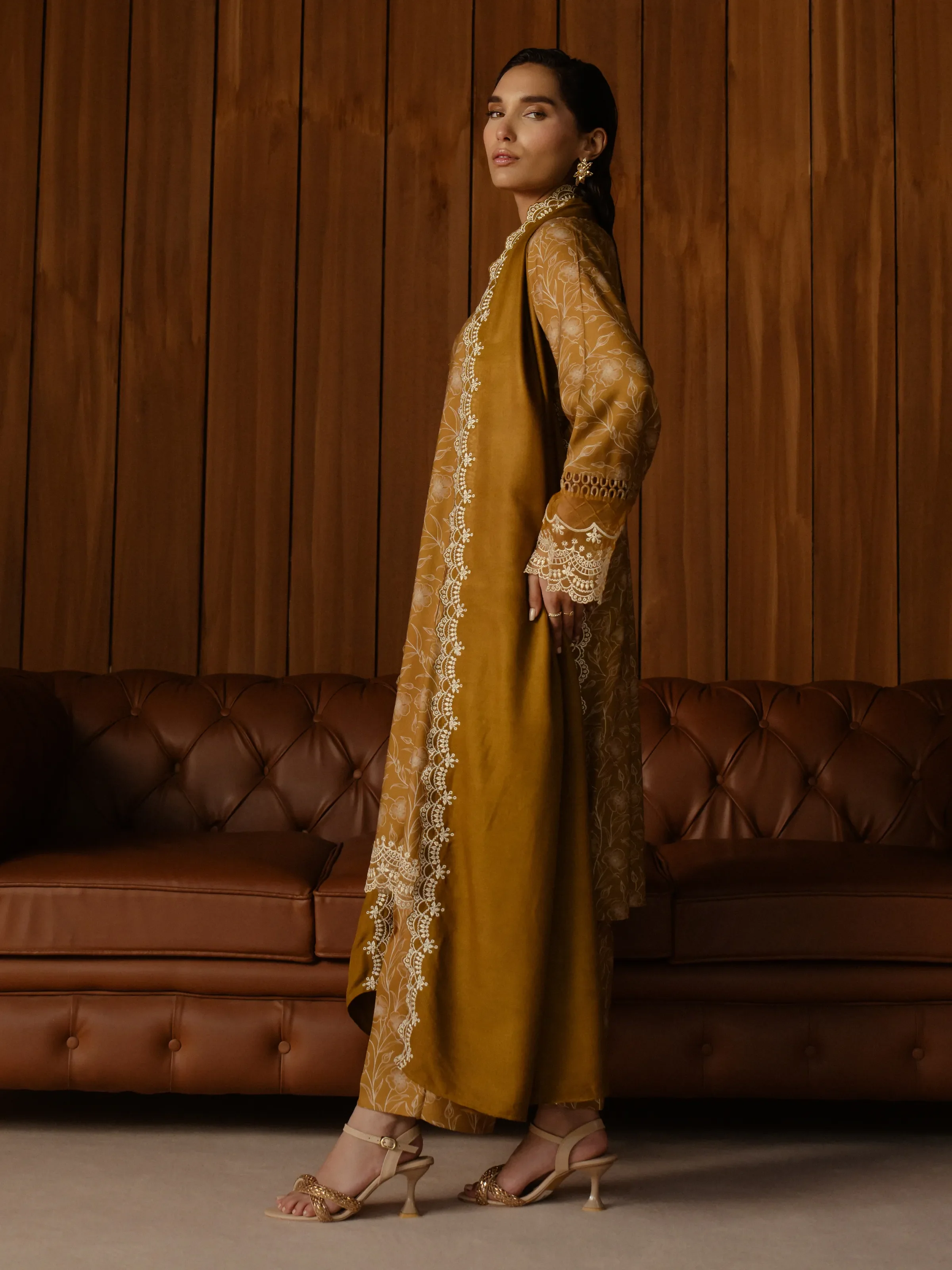 Embroidered Marina Twill Suit - EWU24V14-30178-3P - Image 7