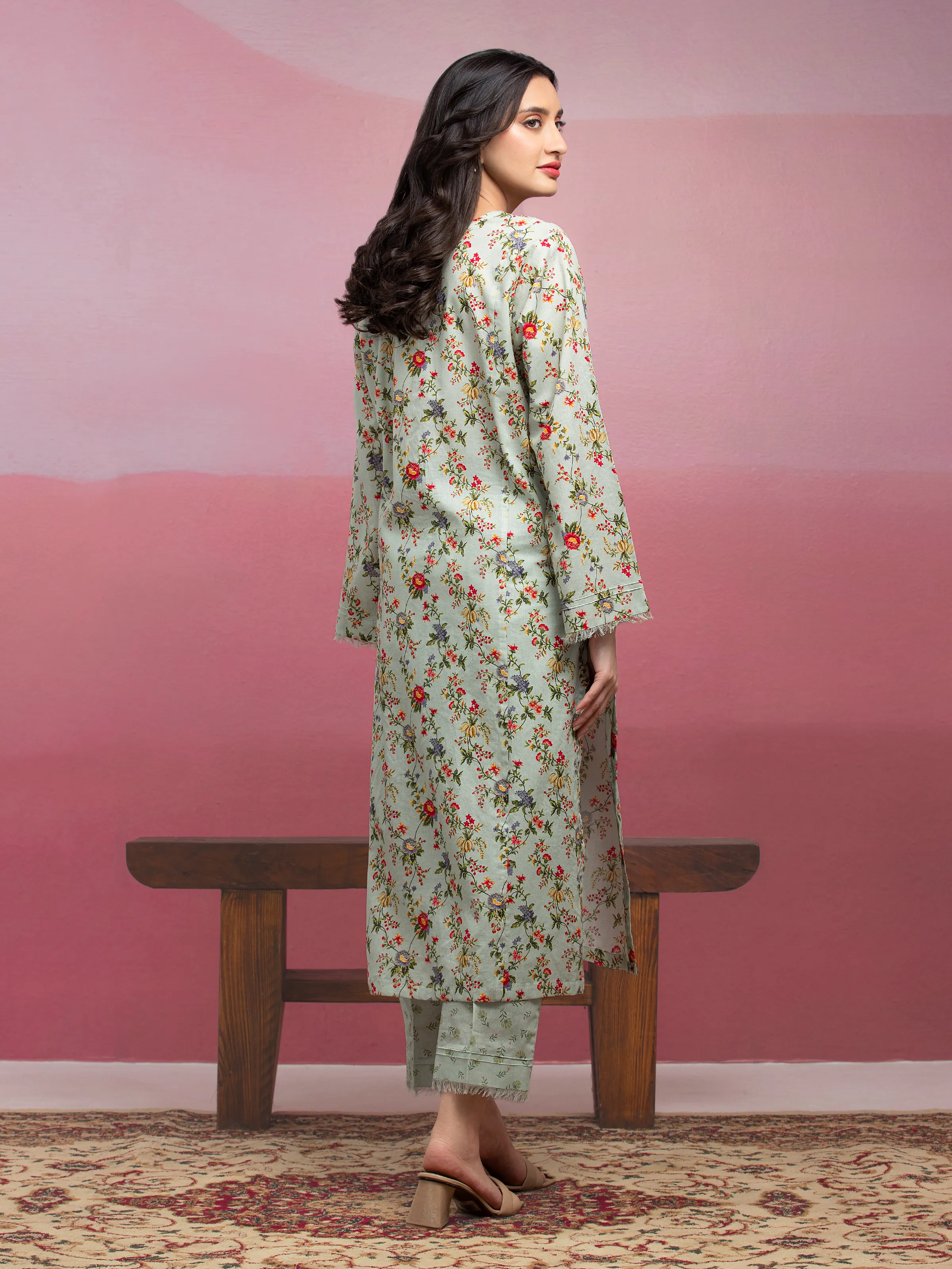 Printed Lawn Shirt Trouser - EWU5A1-35415ST - Image 2