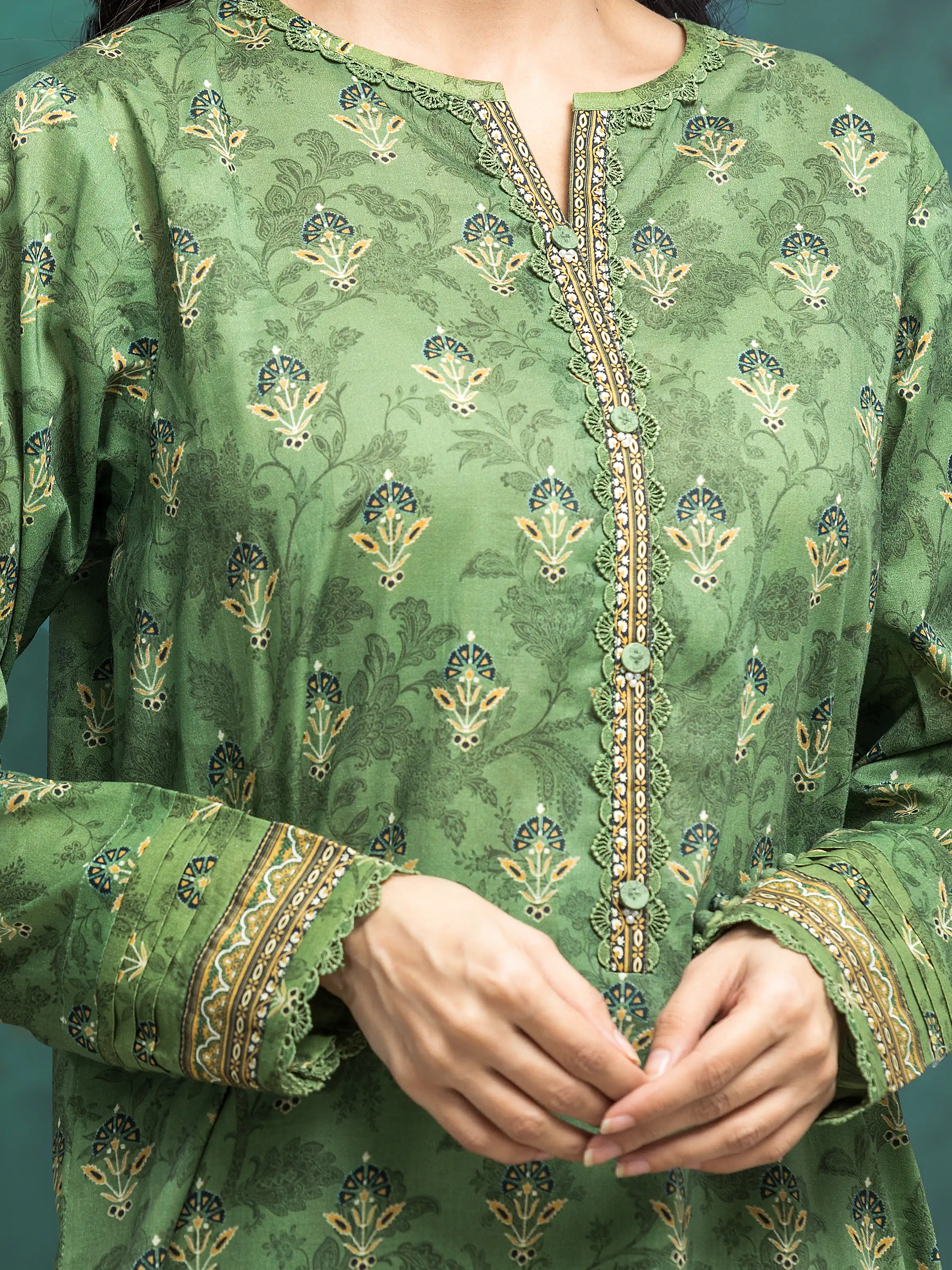Printed Khaddar Suit - EWU24M3-086-3P - Image 3