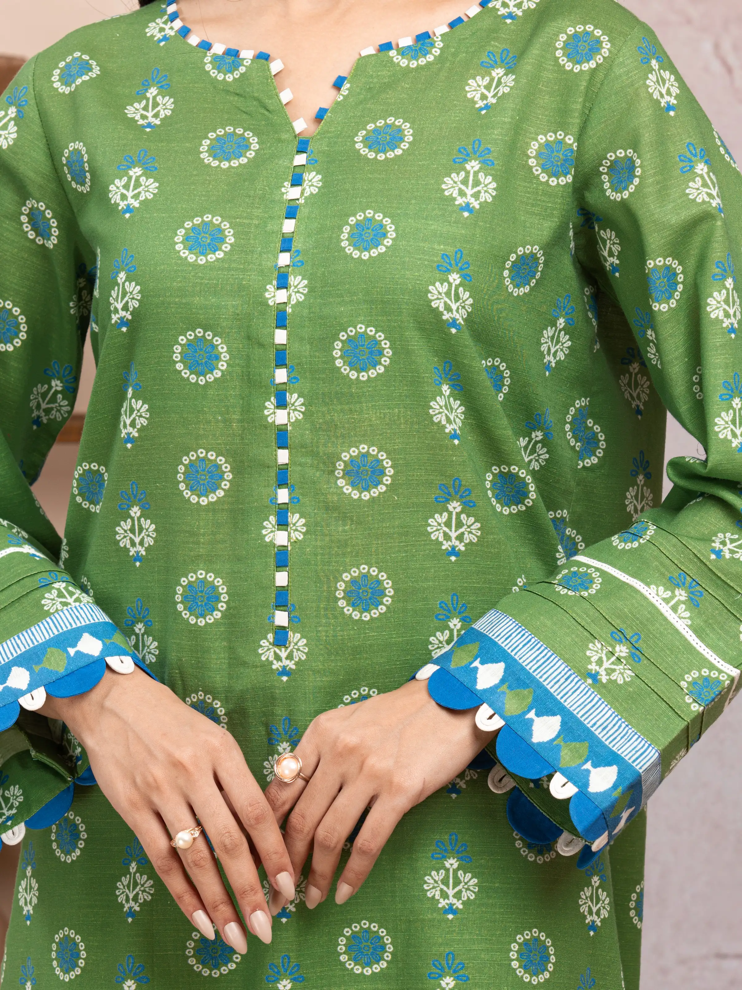 Printed Lawn Suit - EWU5A1-35220-3P - Image 3