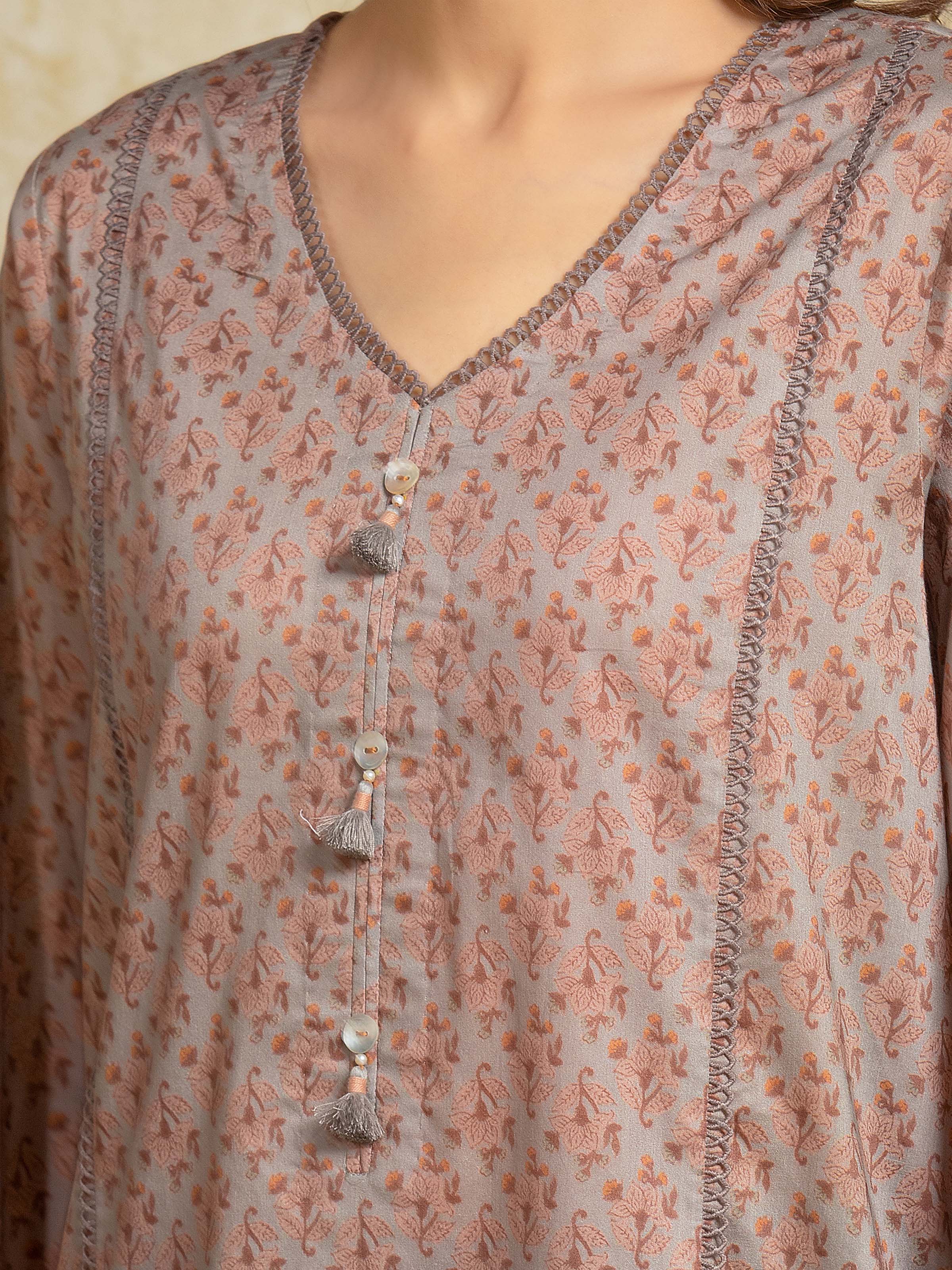 Printed Khaddar Suit - EWU5A3-35949-3P - Image 3