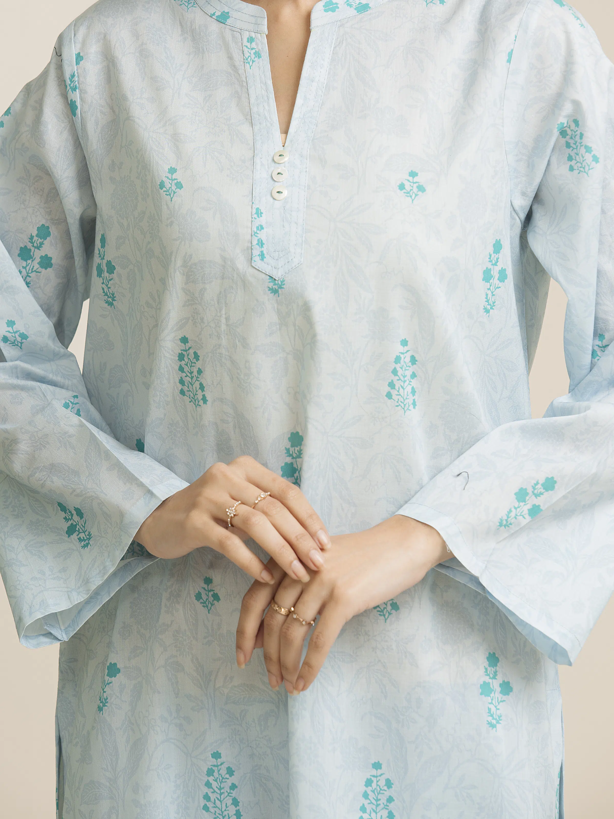 Printed Lawn Suit - EWU5A1-35143-3P - Image 5