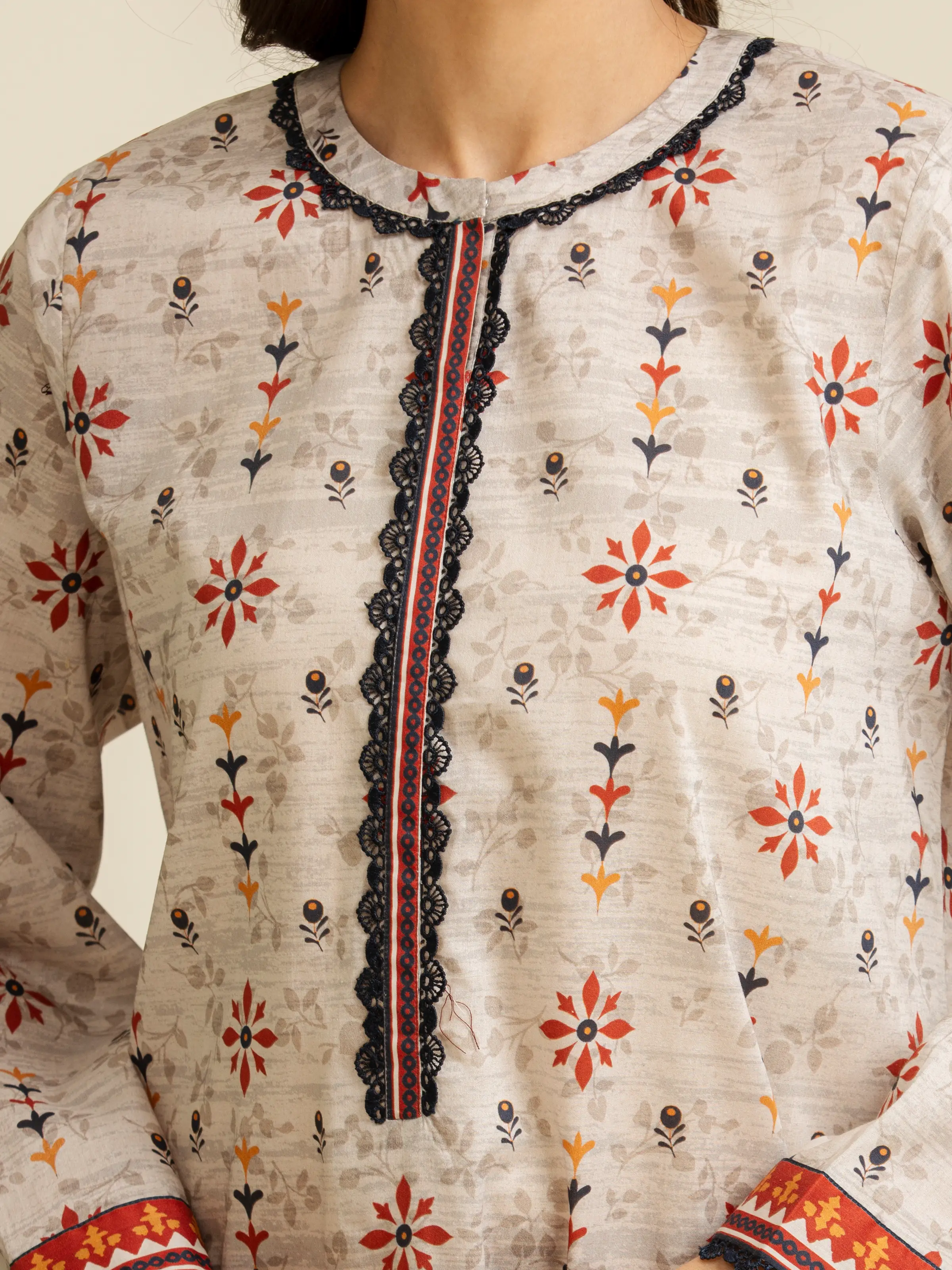 Printed Lawn Shirt Dupatta - EWU5A1-35148SD - Image 4