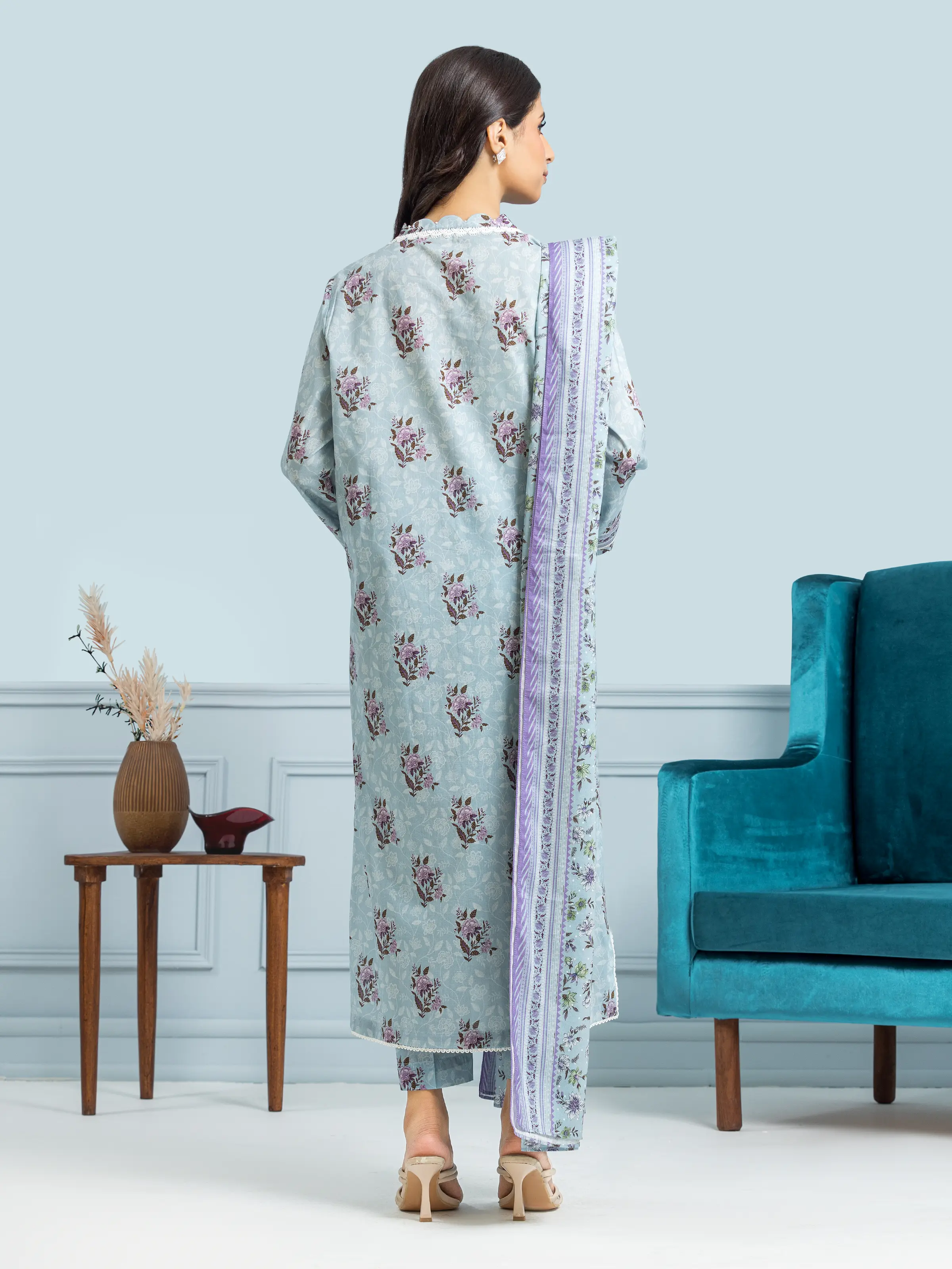 Printed Khaddar Suit - EWU24A3-29648-3P - Image 2