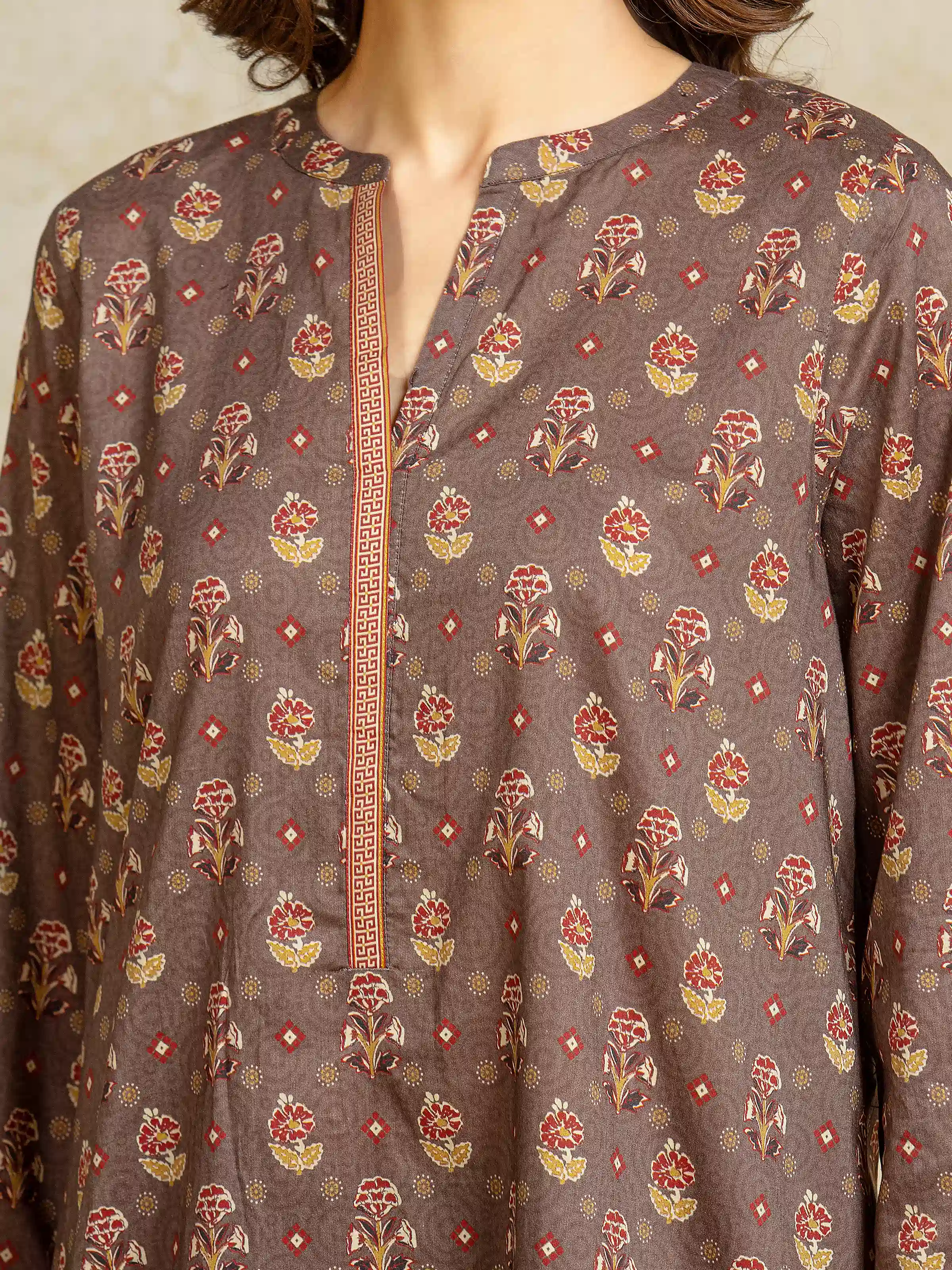 Printed Khaddar Suit - EWU5A3-35906-3P - Image 2