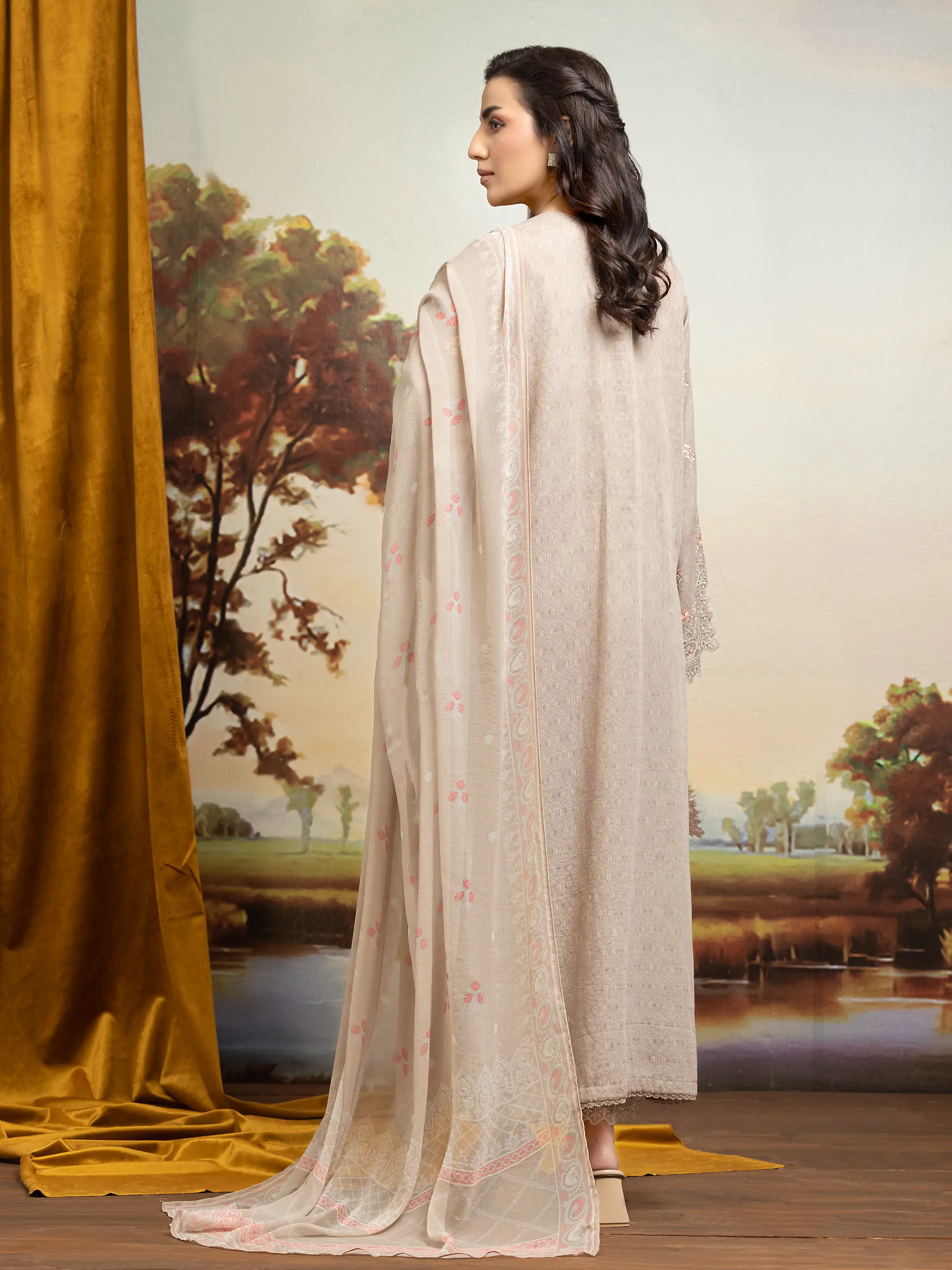 Embroidered Dobby Suit - EWU24V7-30166-3P - Image 4