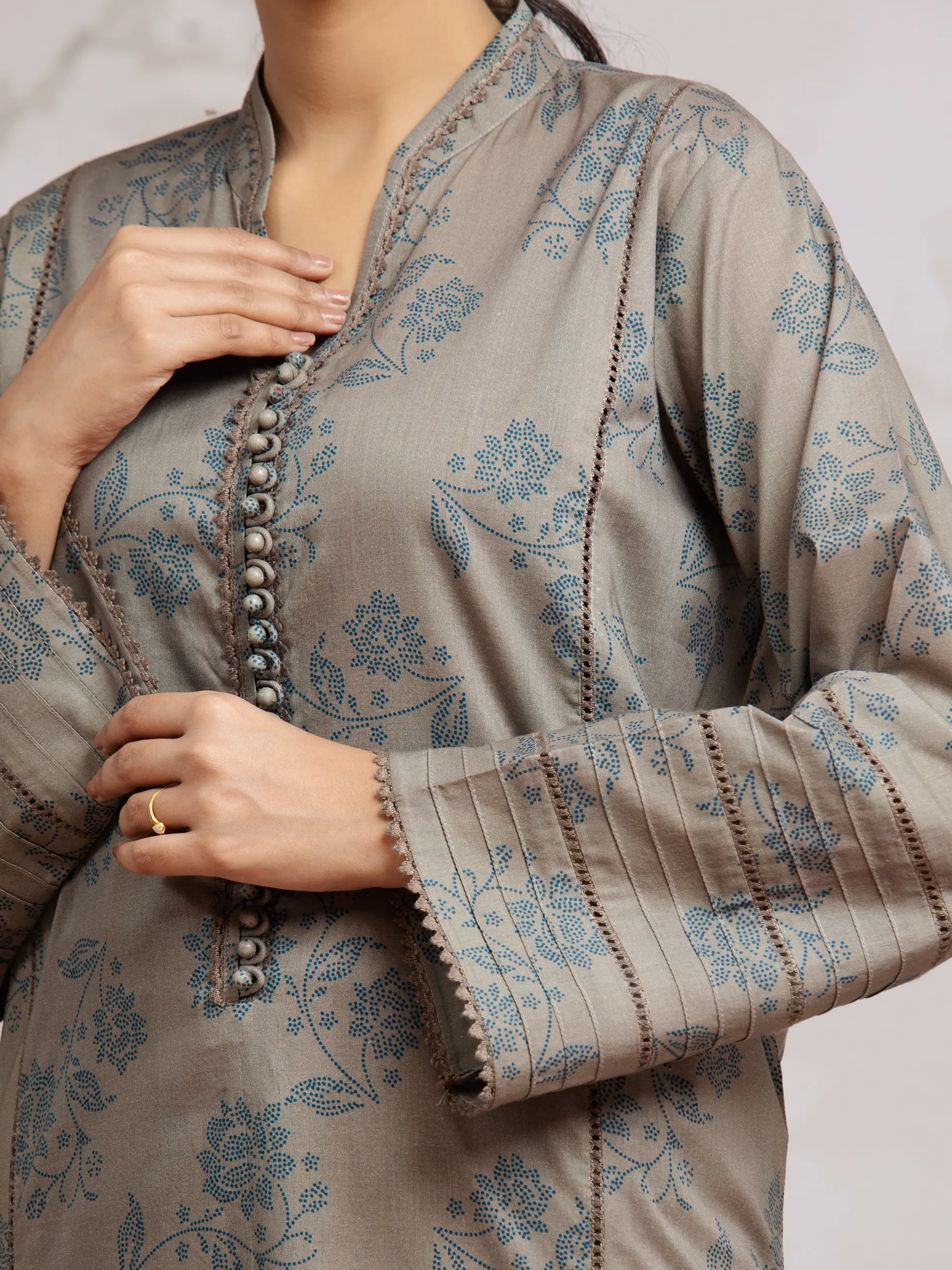 Printed Khaddar Suit - EWU24A3-29599-3P - Image 4