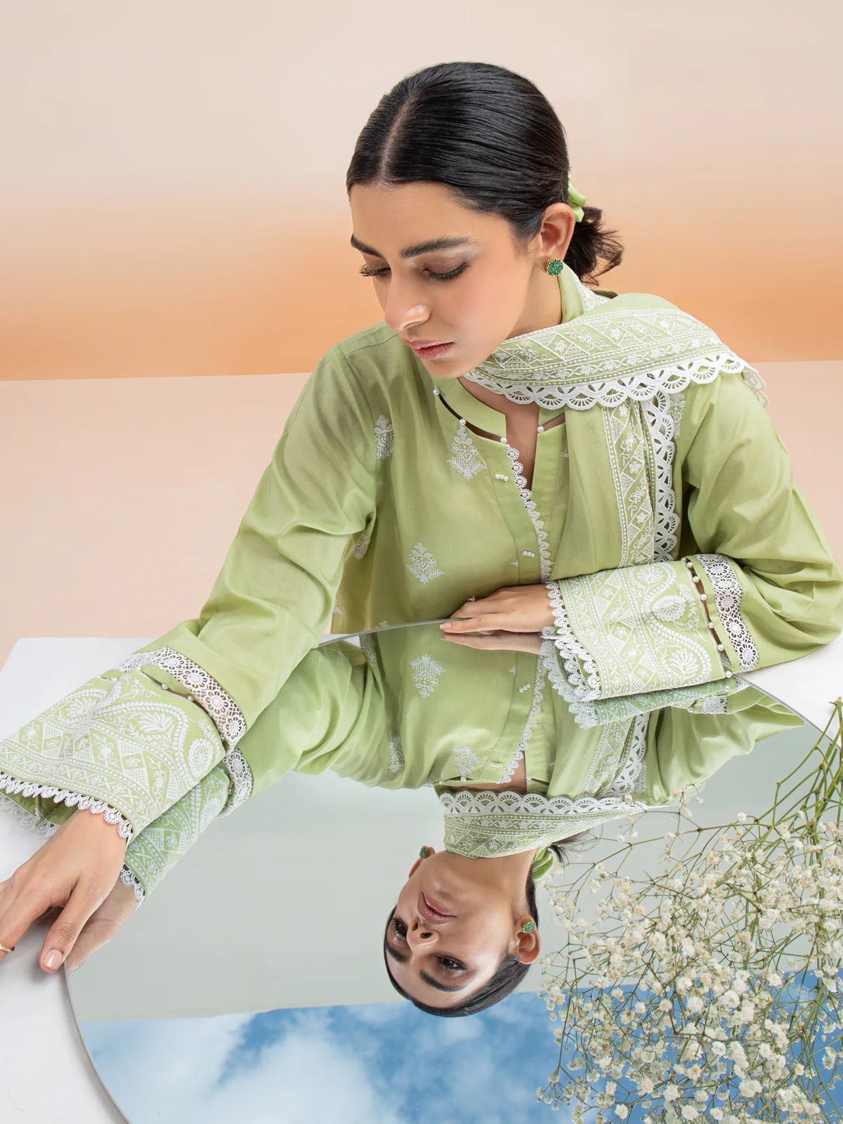 Embroidered Cambric Shirt - EWU24V2-28645S - Image 6