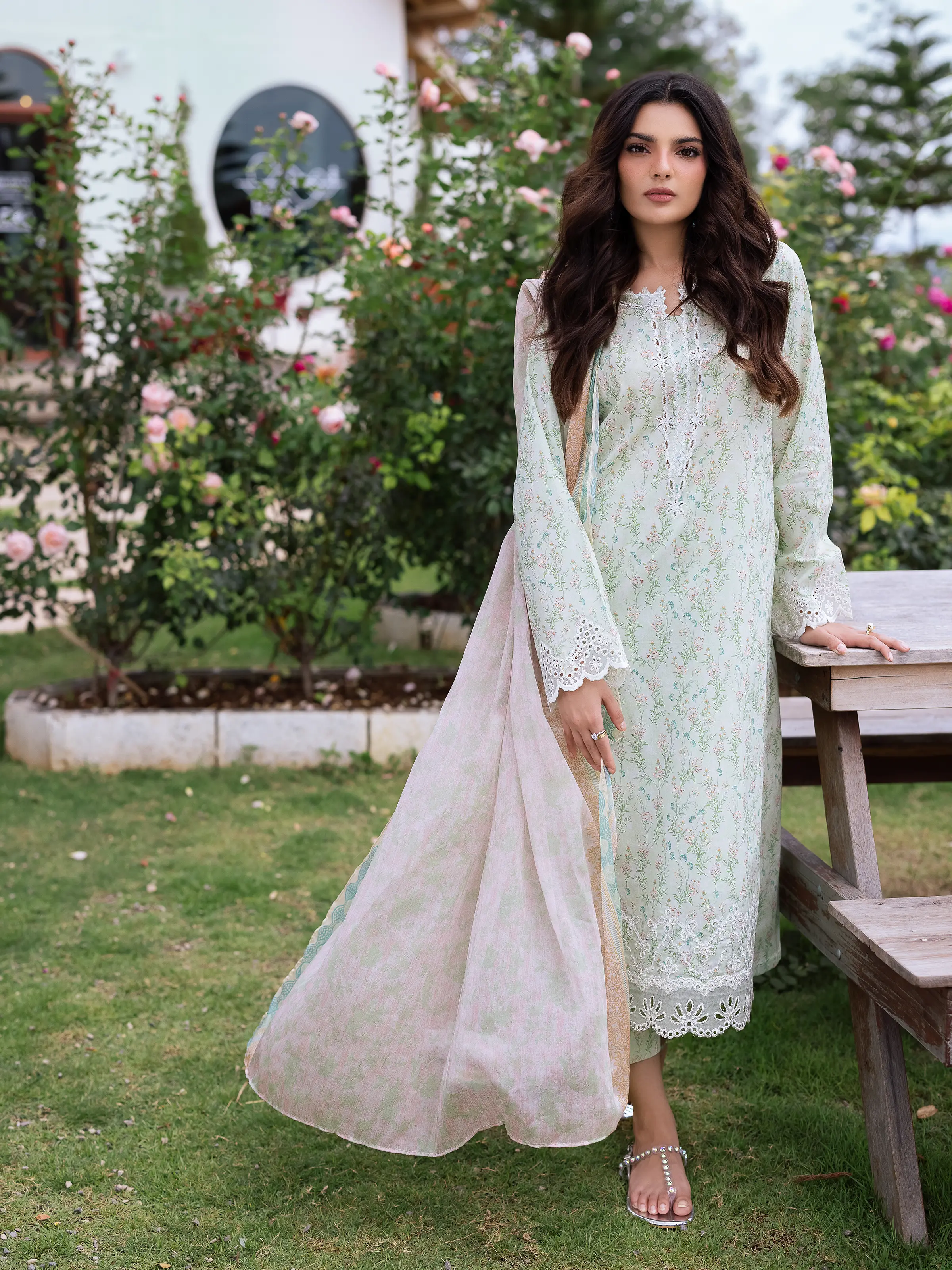 Embroidered Lawn Suit - EWU5V1-31434-3P