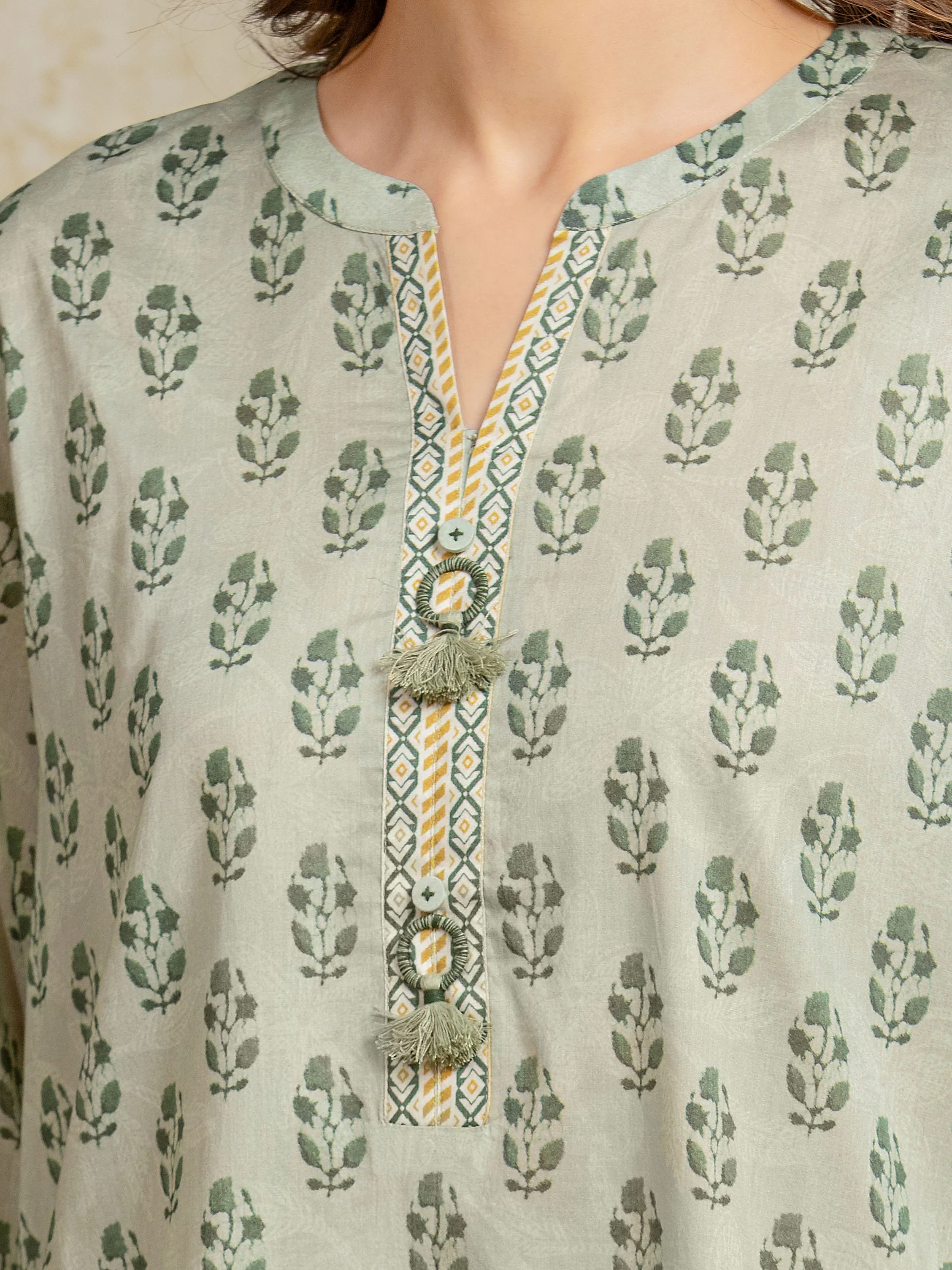 Printed Khaddar Suit - EWU5A3-35922-3P - Image 3