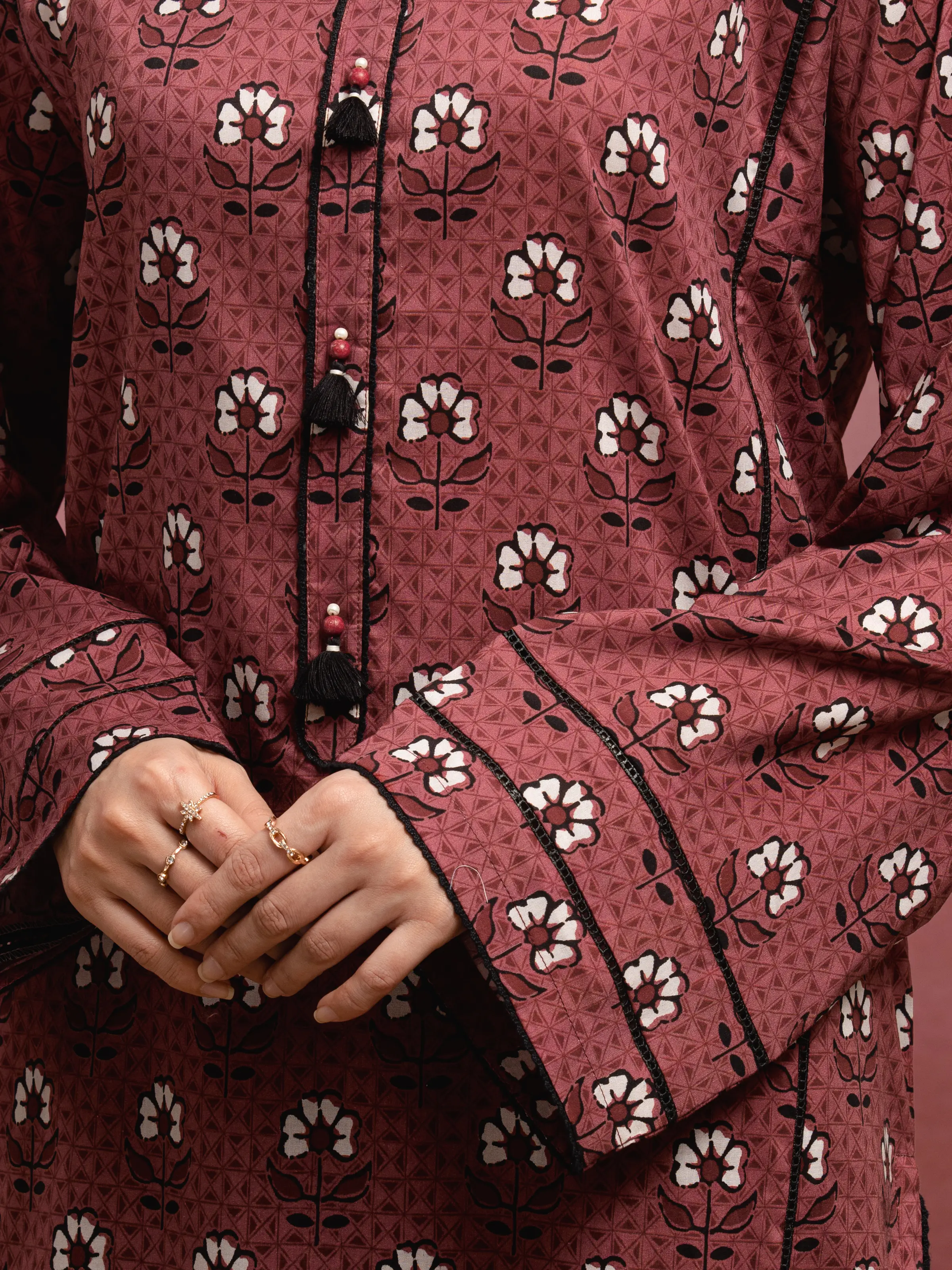 Printed Lawn Suit - EWU5A1-35056-3P - Image 4