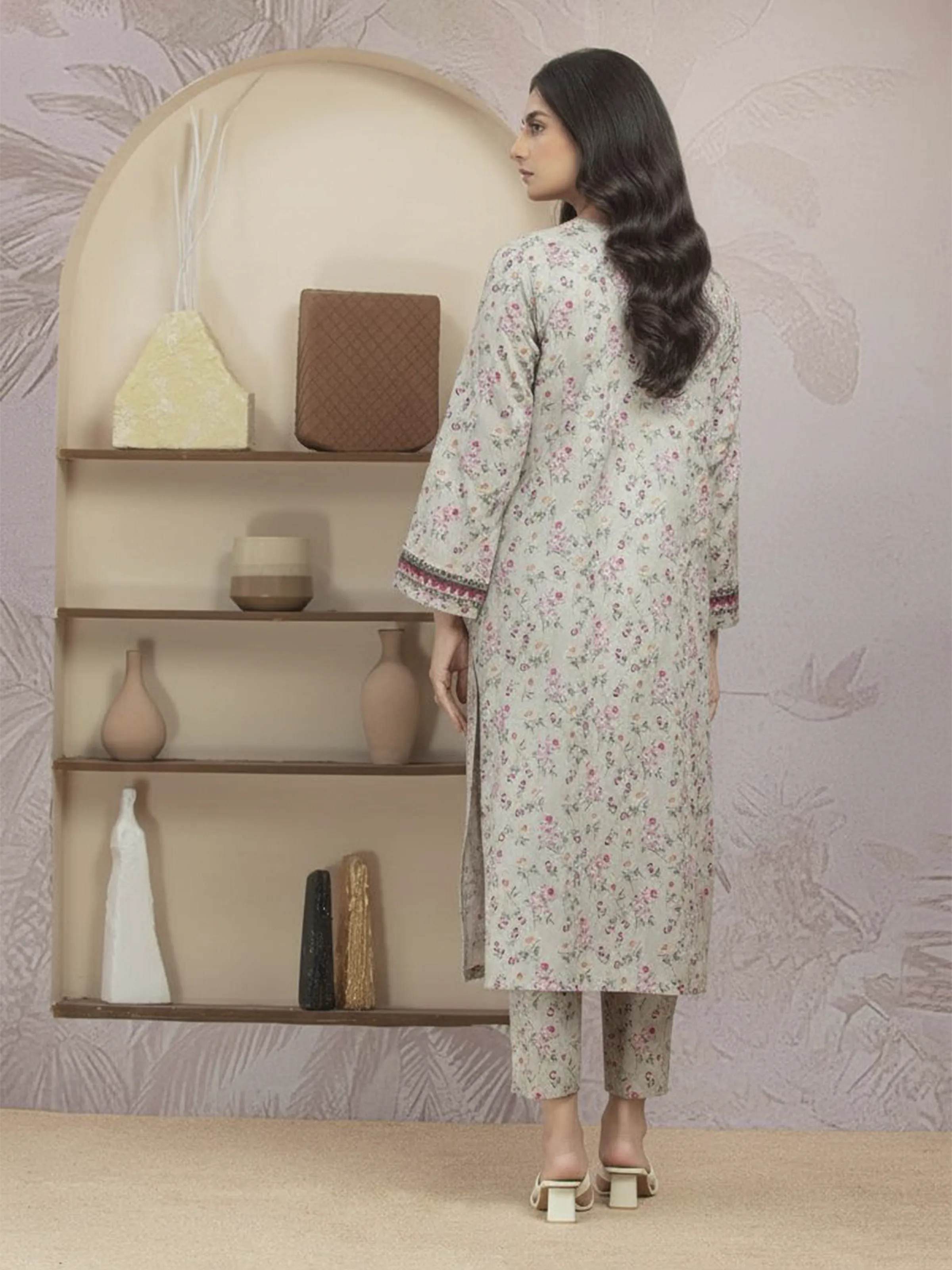 Printed Lawn Shirt Trouser - EWU5A1-35029ST - Image 4