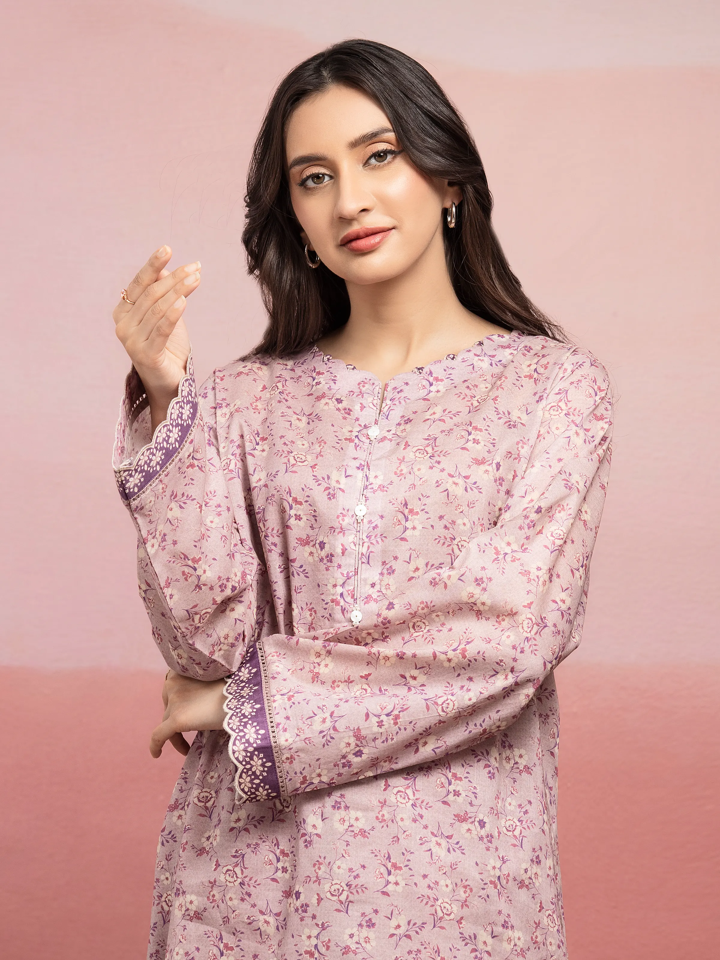 Printed Lawn Shirt Trouser - EWU5A1-35403ST - Image 4