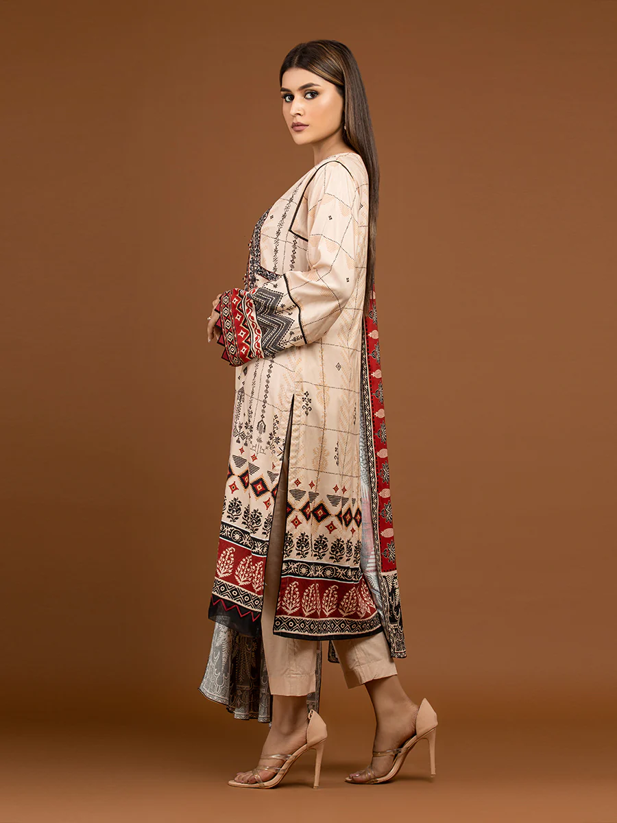 Embroidered Viscose Suit - EWU22V13-24045 - Image 5