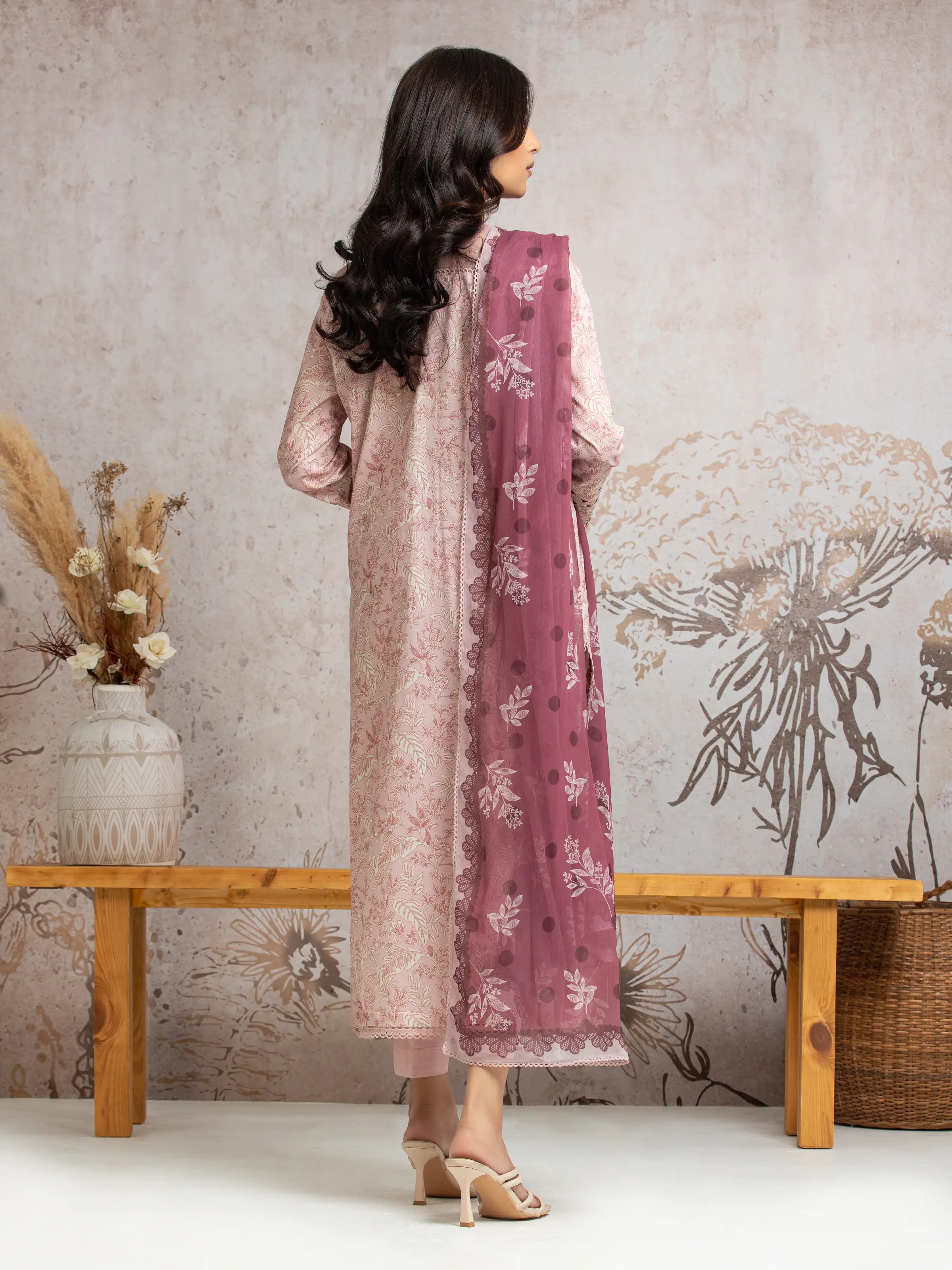 Embroidered Cambric Suit - EWU24V2-30030-3P - Image 6