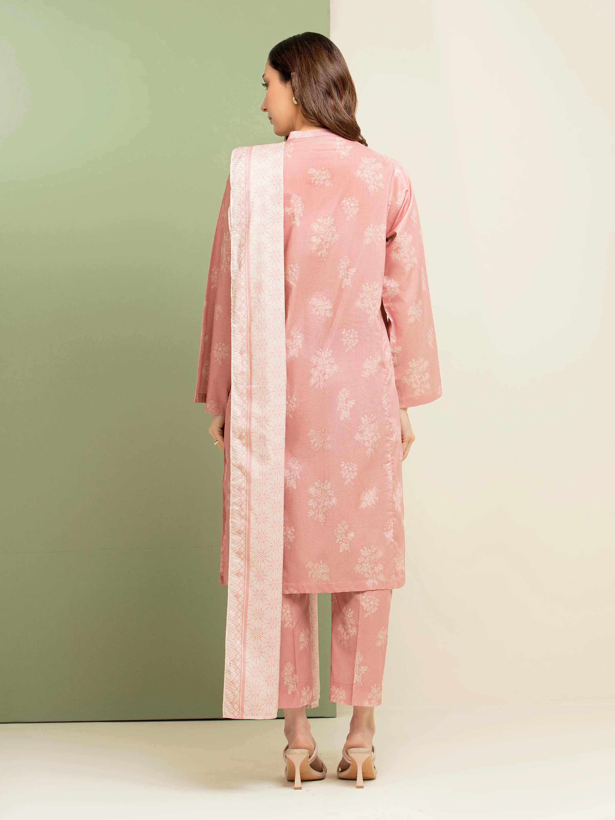 Printed Lawn Suit - EWU5A1-35163-3P - Image 2