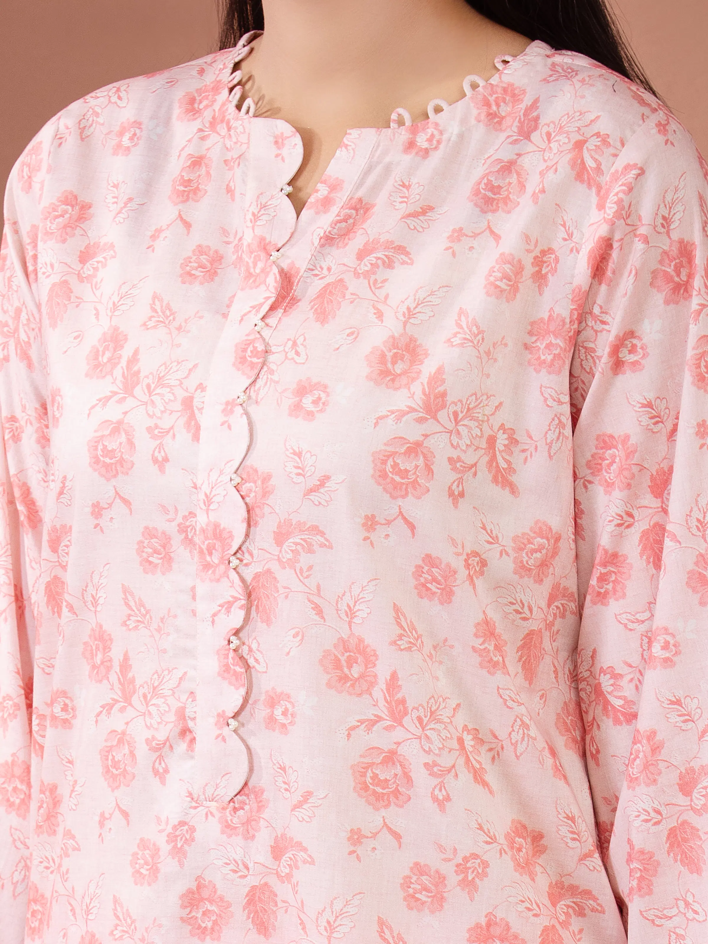 Printed Lawn Suit - EWU5A1-35625-3P - Image 3