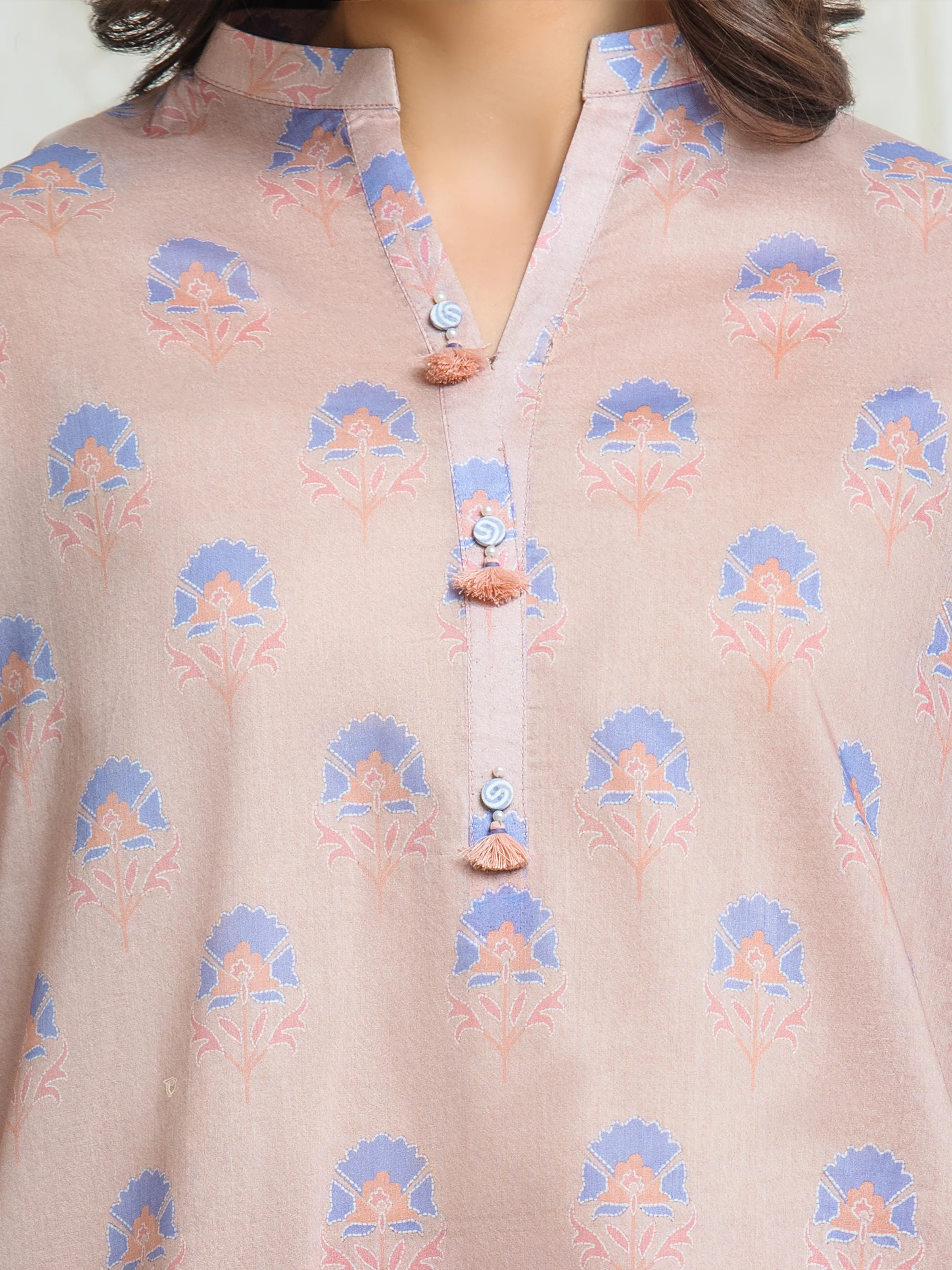 Printed Lawn Suit - EWU6A1-36747-3P - Image 4