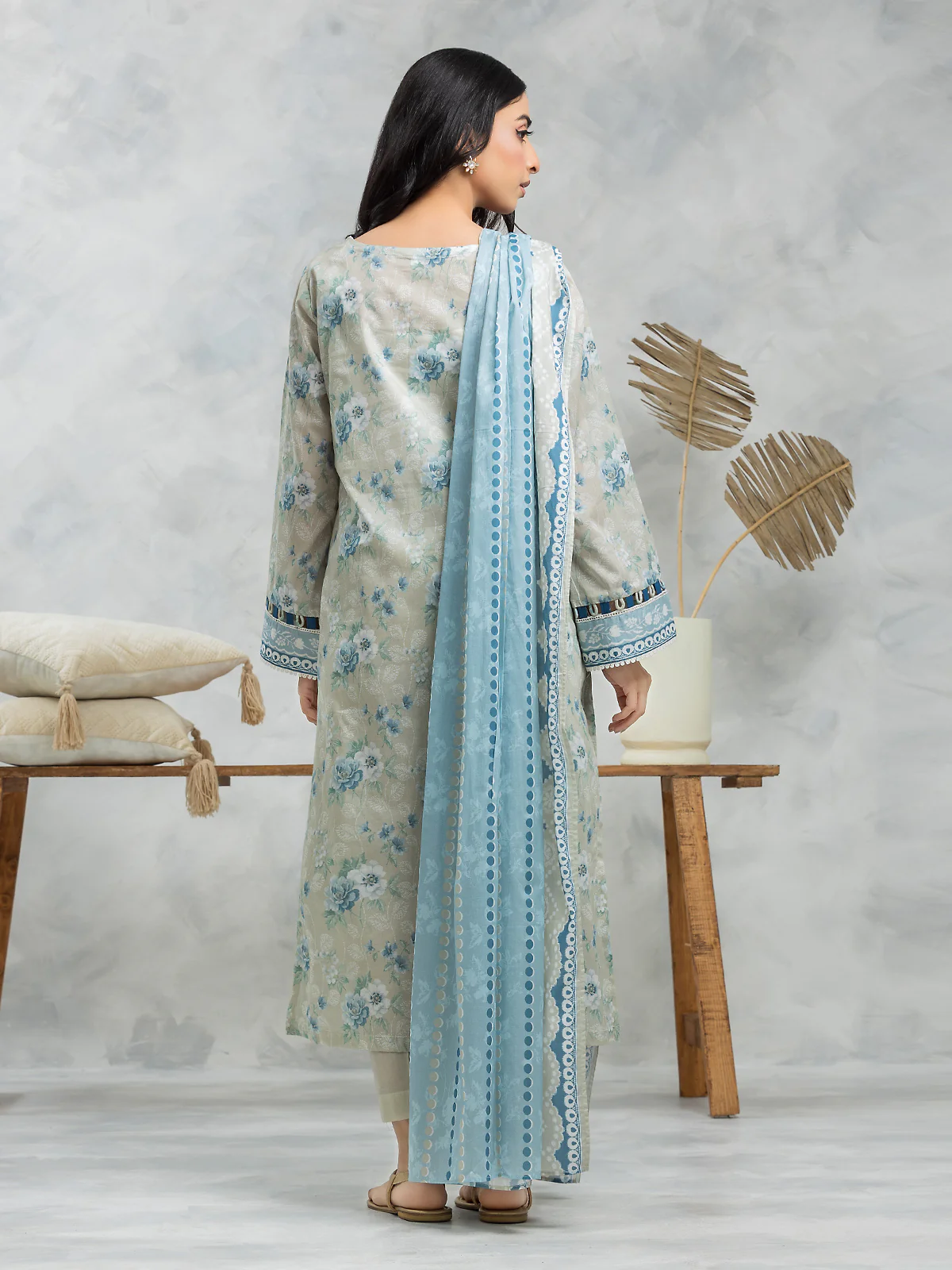Printed Cambric Suit - EWU24A2-28239-3P - Image 4