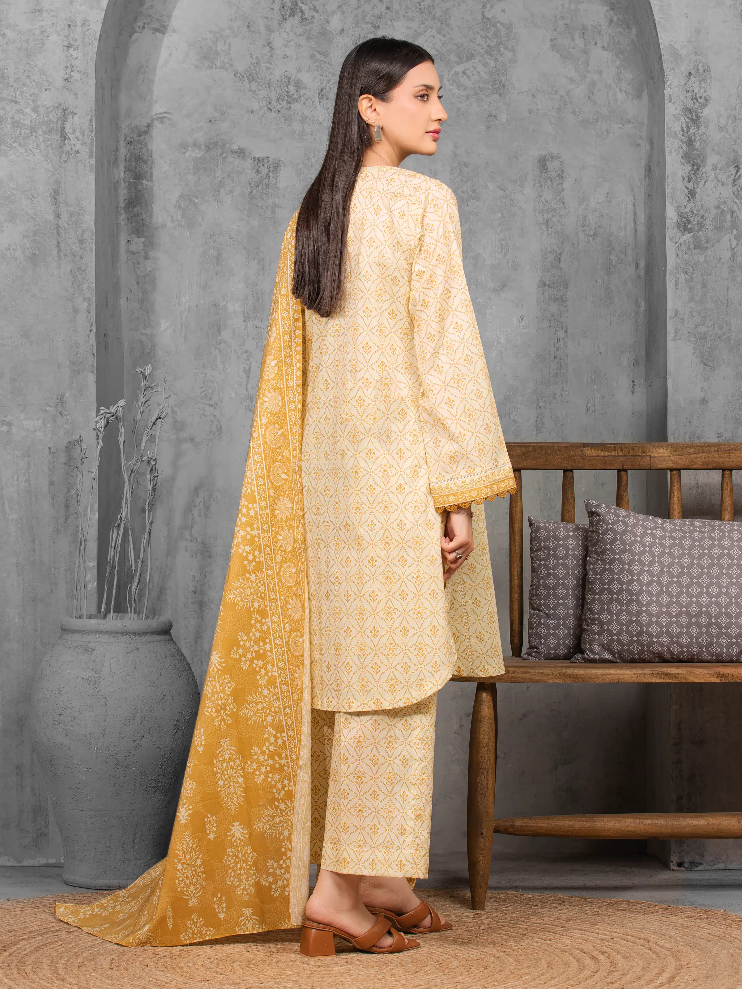 Printed Cambric Suit - EWU5A2-35852-3P - Image 5