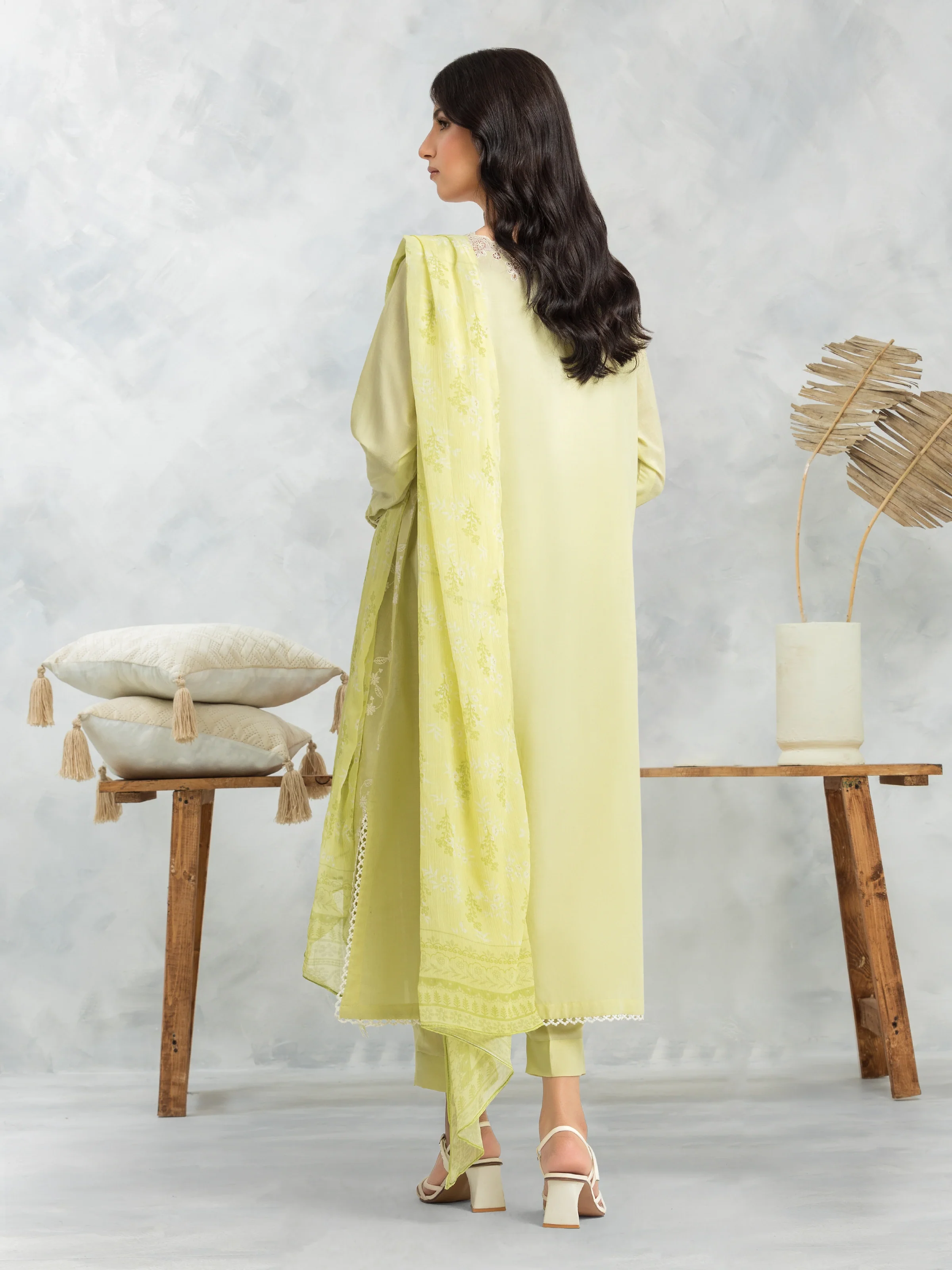 Embroidered Cambric Suit - EWU24V2-30144-3P - Image 4