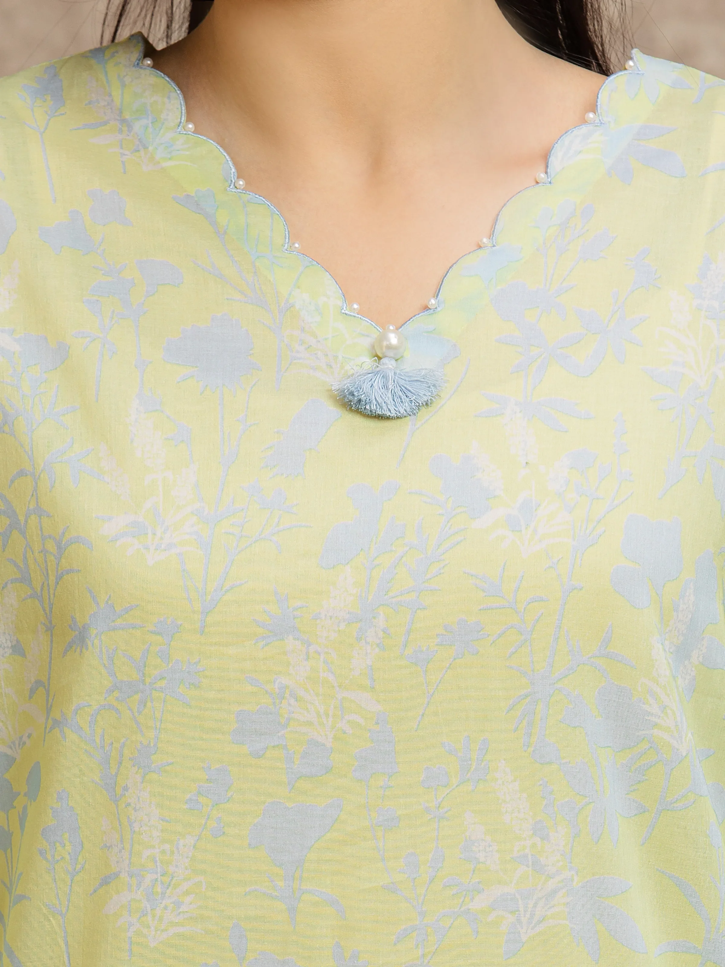 Printed Lawn Suit - EWU6A1-36552-3P - Image 3
